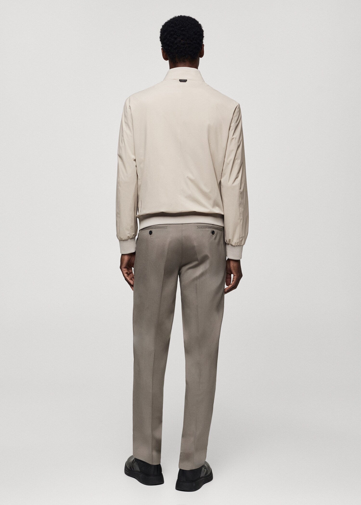 Stretch water-repellent bomber jacket - Reverse of the article