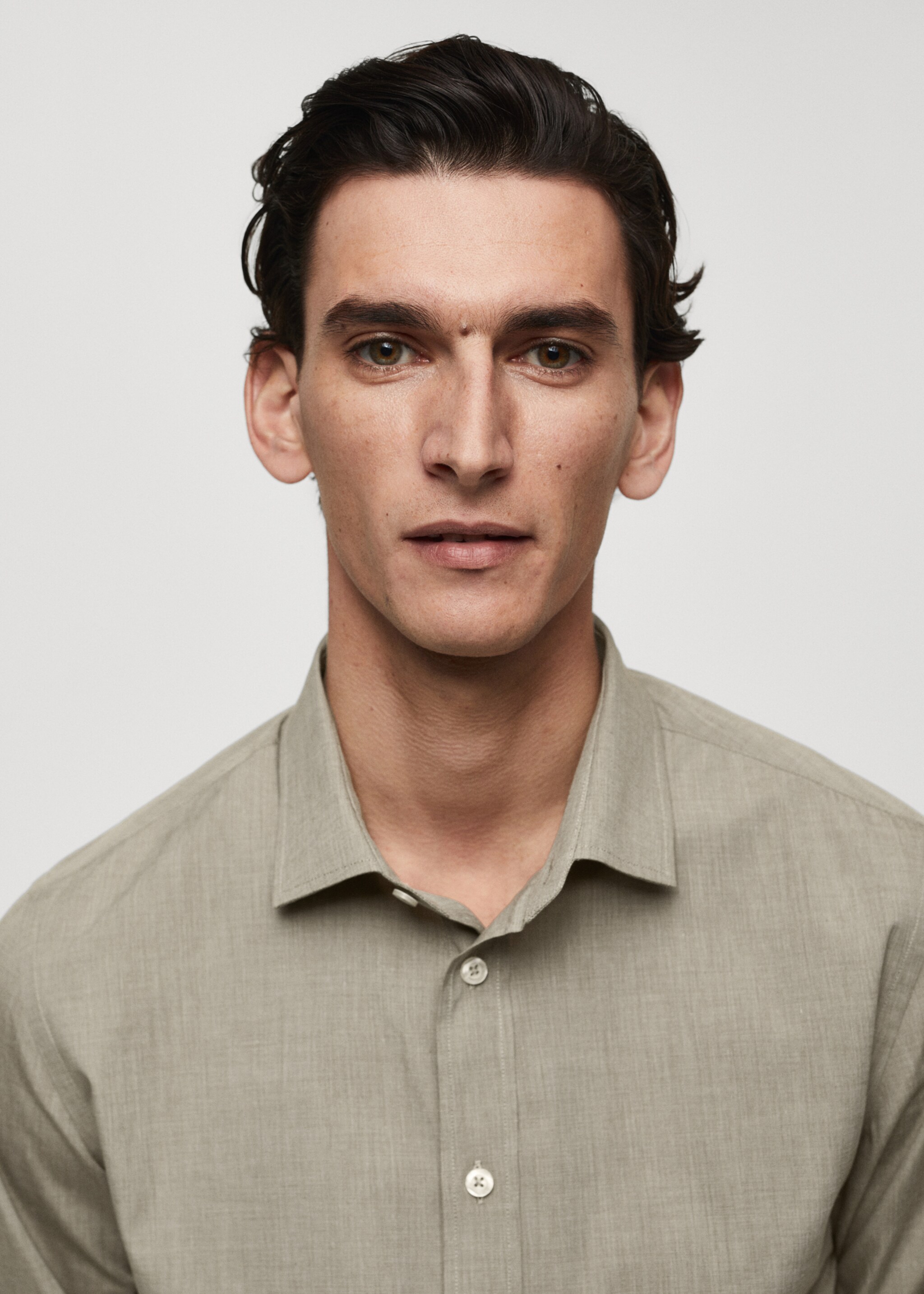 Fil-à-fil cotton shirt - Details of the article 1