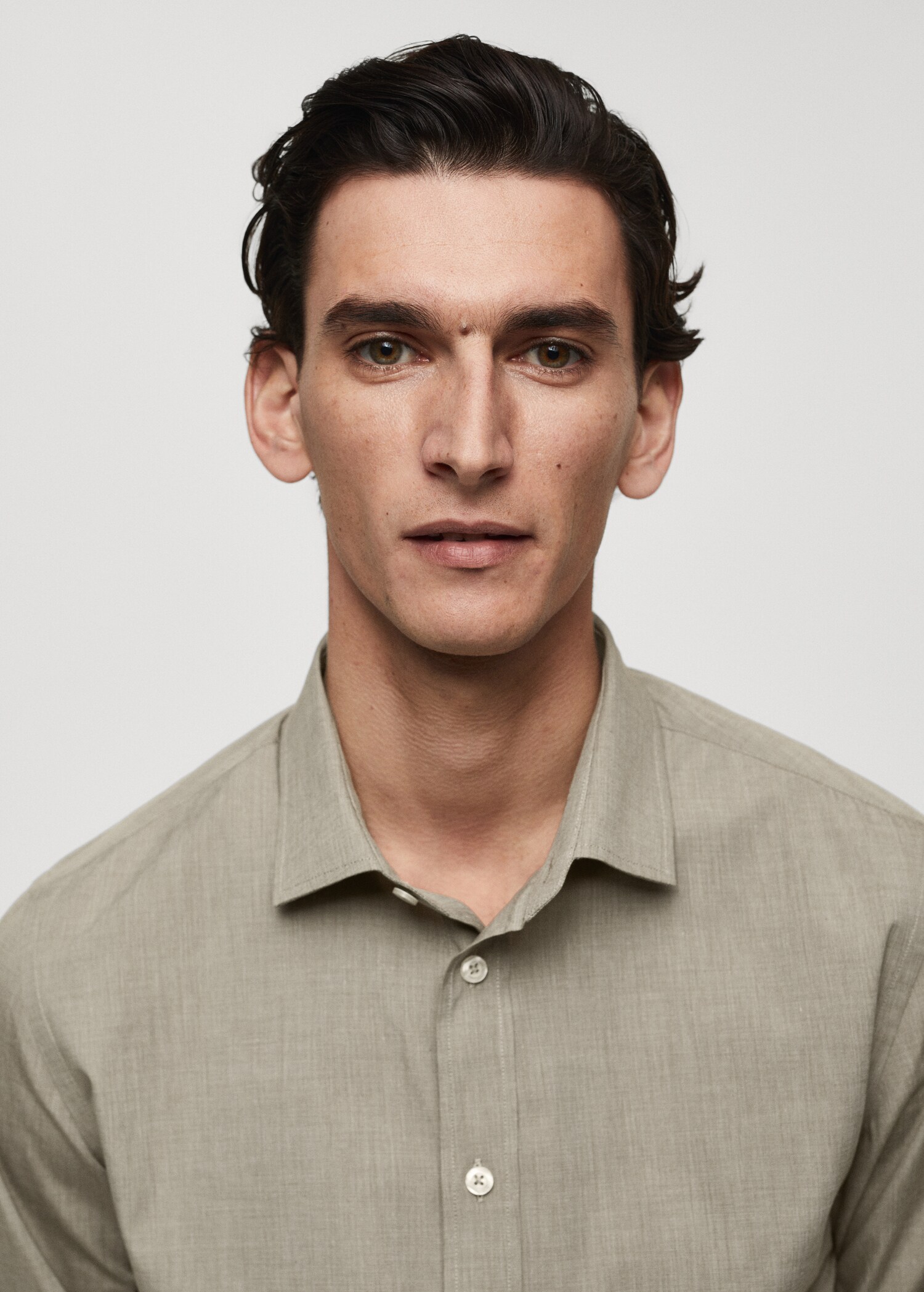 Fil-à-fil cotton shirt - Details of the article 1
