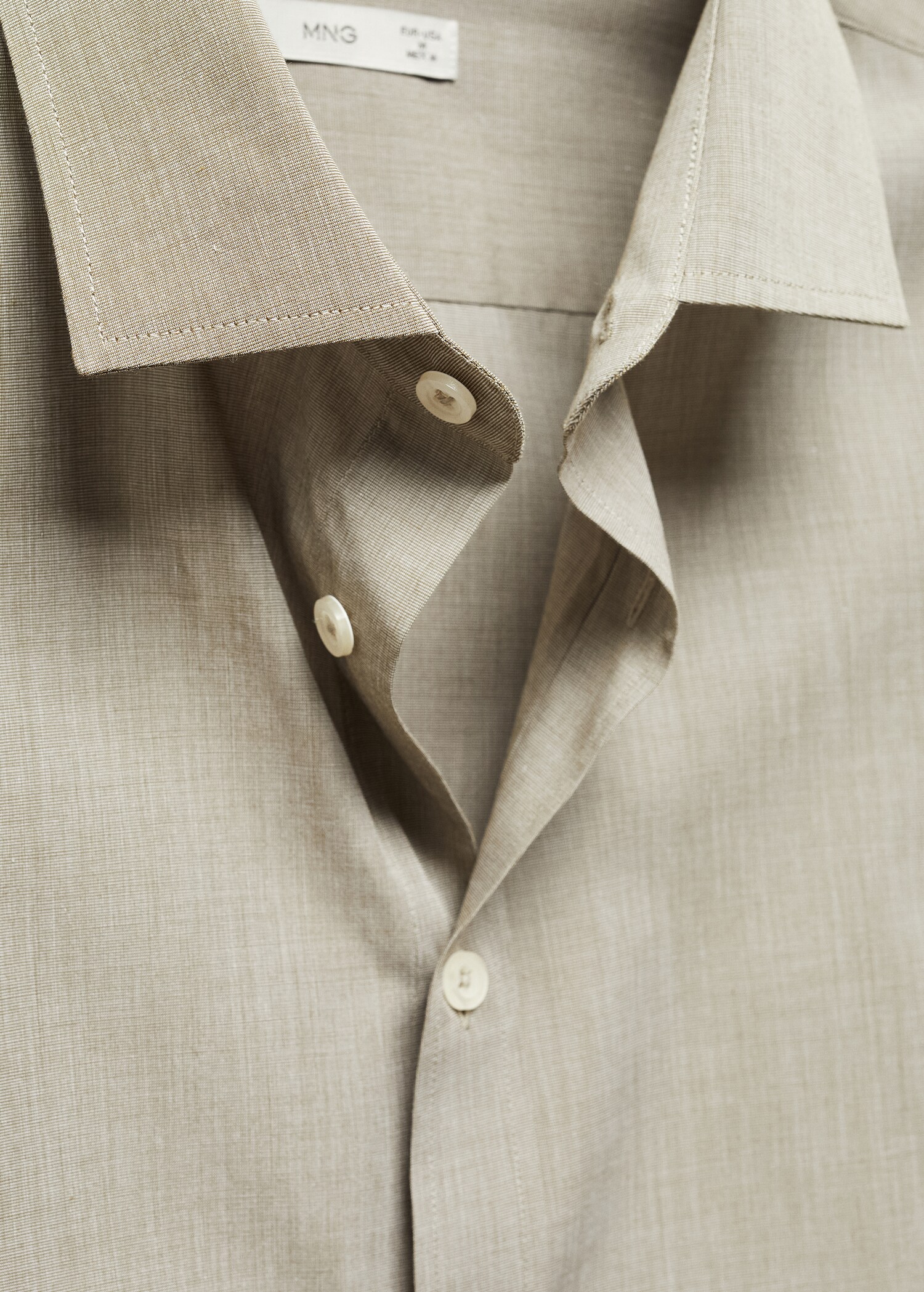 Fil-à-fil cotton shirt - Details of the article 8
