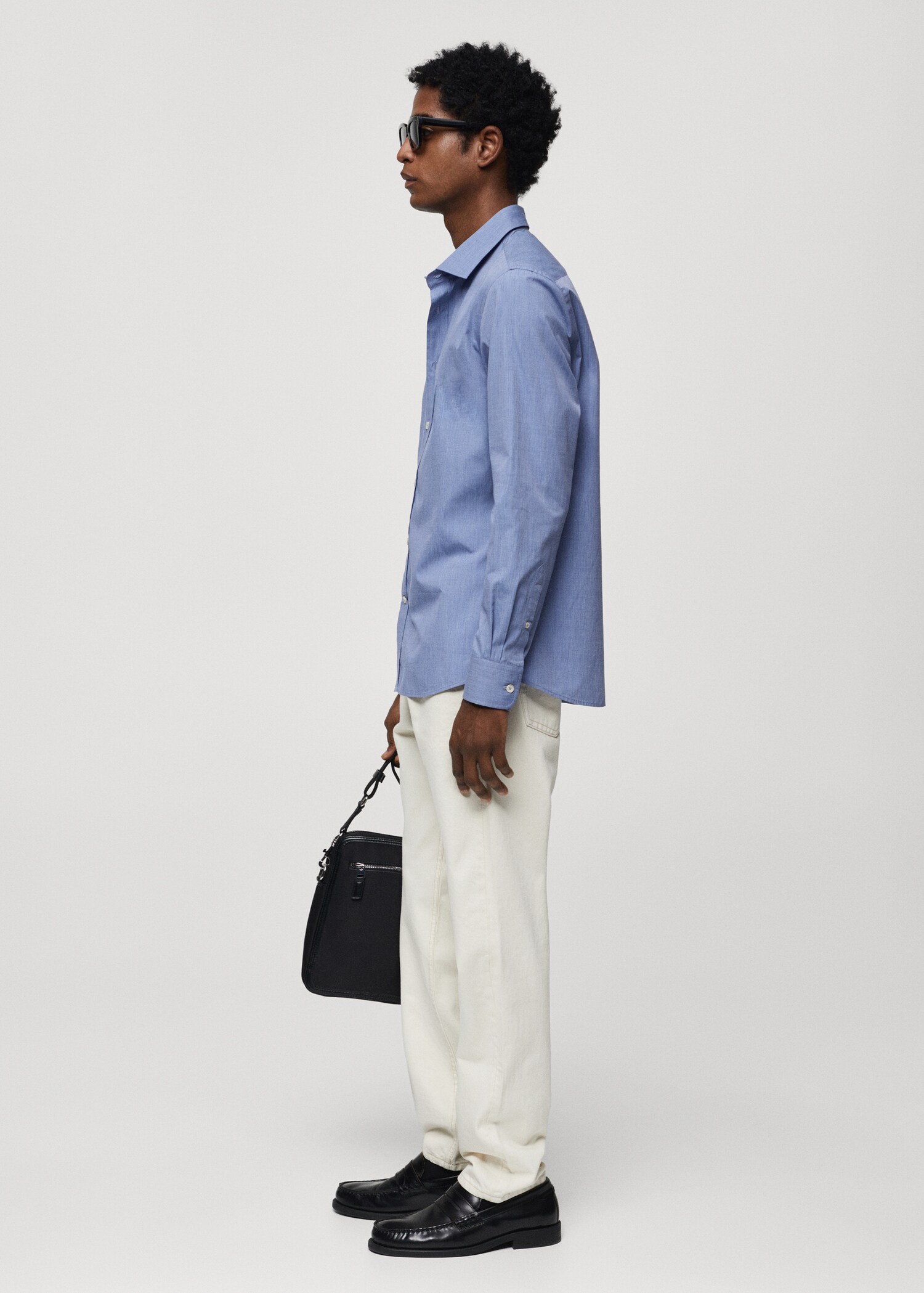 Fil-à-fil cotton shirt - Details of the article 2