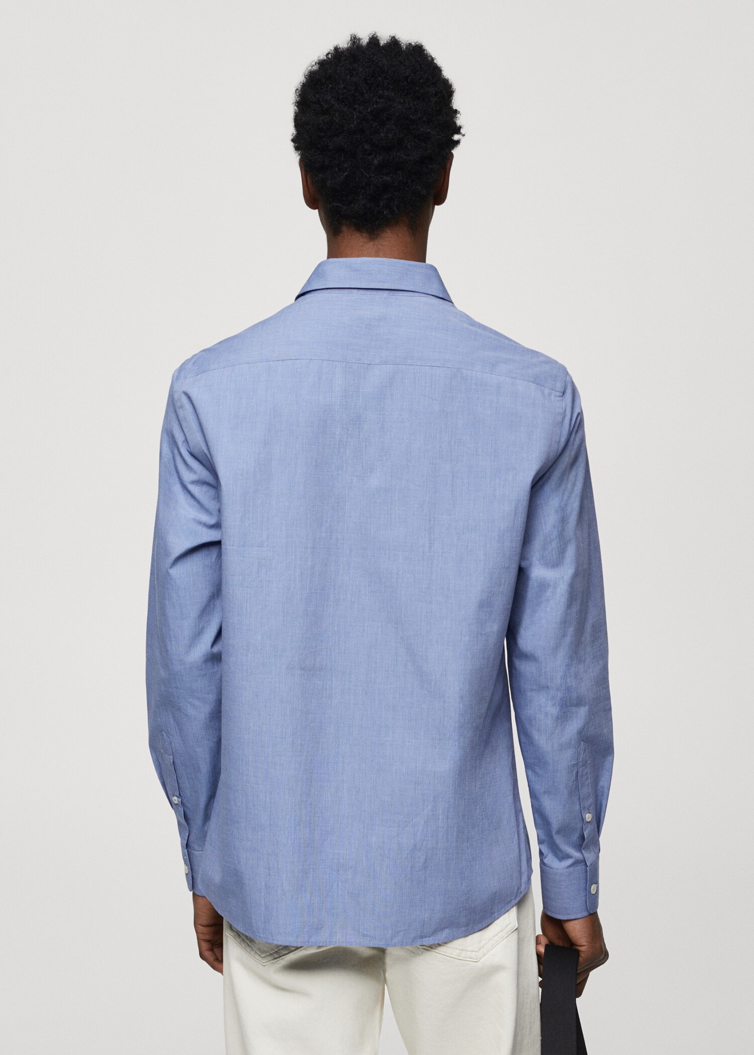 Fil-à-fil cotton shirt - Reverse of the article