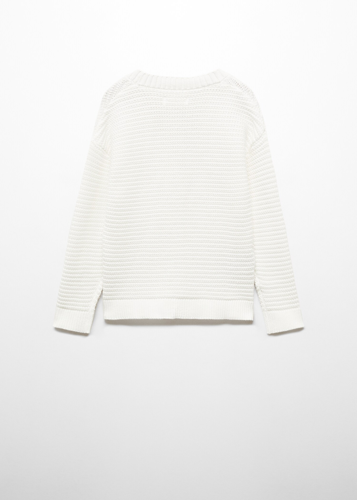 Strickjacke mit Knöpfen - Rückseite des Artikels