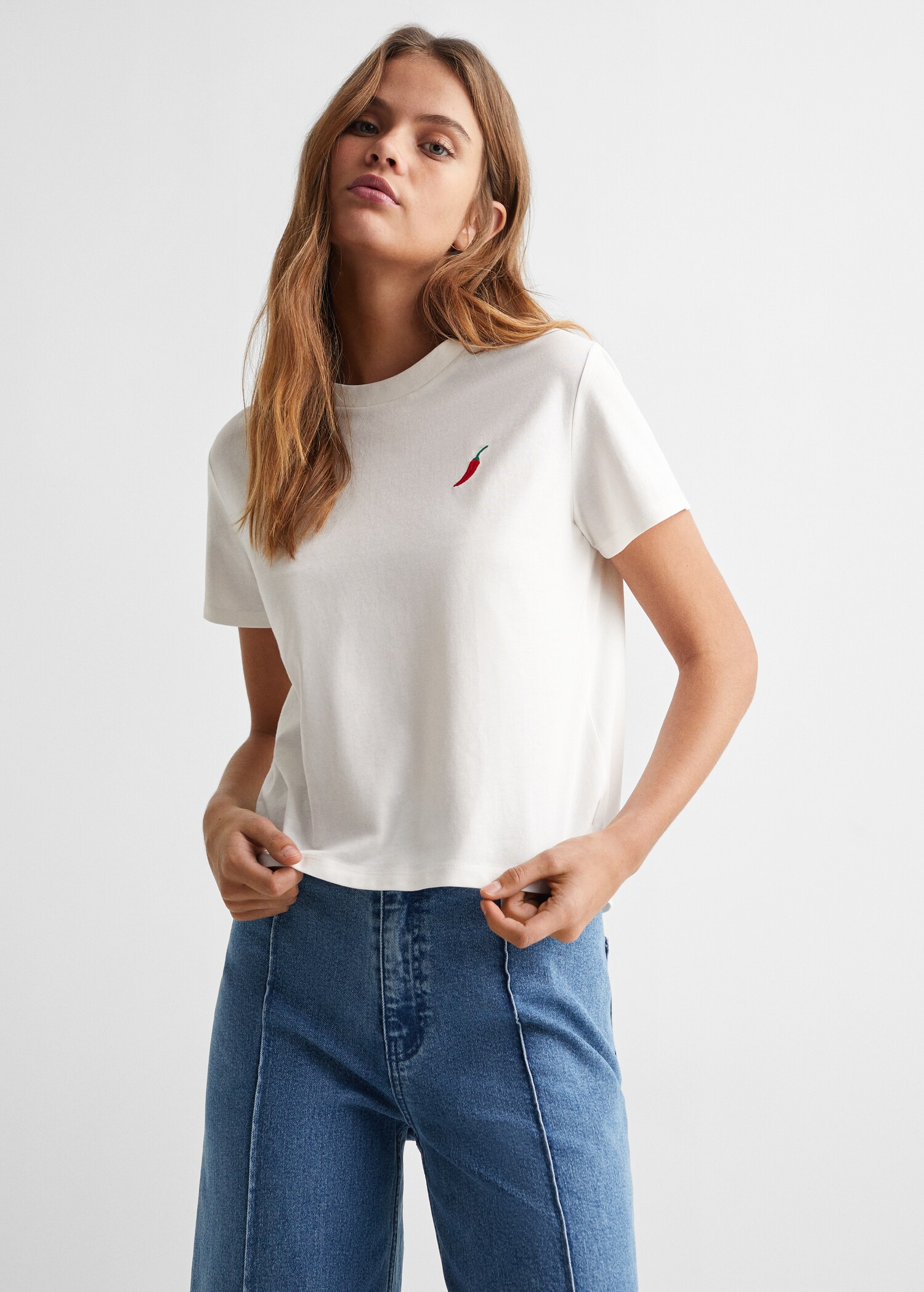 Short-sleeved printed t-shirt - Medium plane