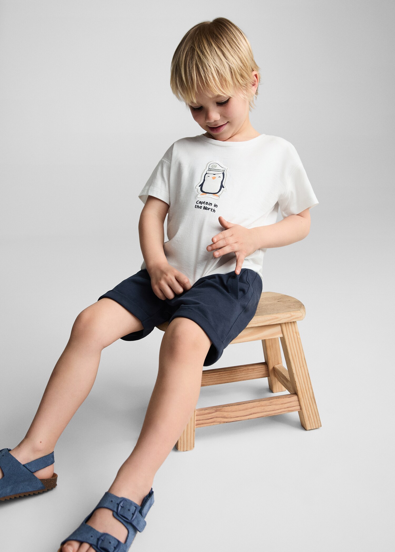 Printed cotton-blend T-shirt - Medium plane