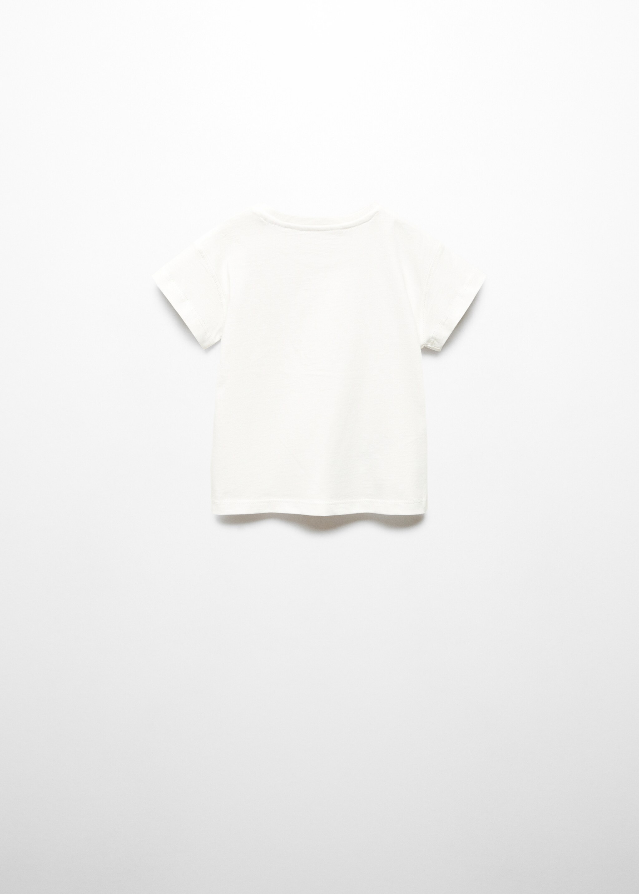 Printed cotton-blend T-shirt - Reverse of the article, Off White. Ref: 67044458-00.