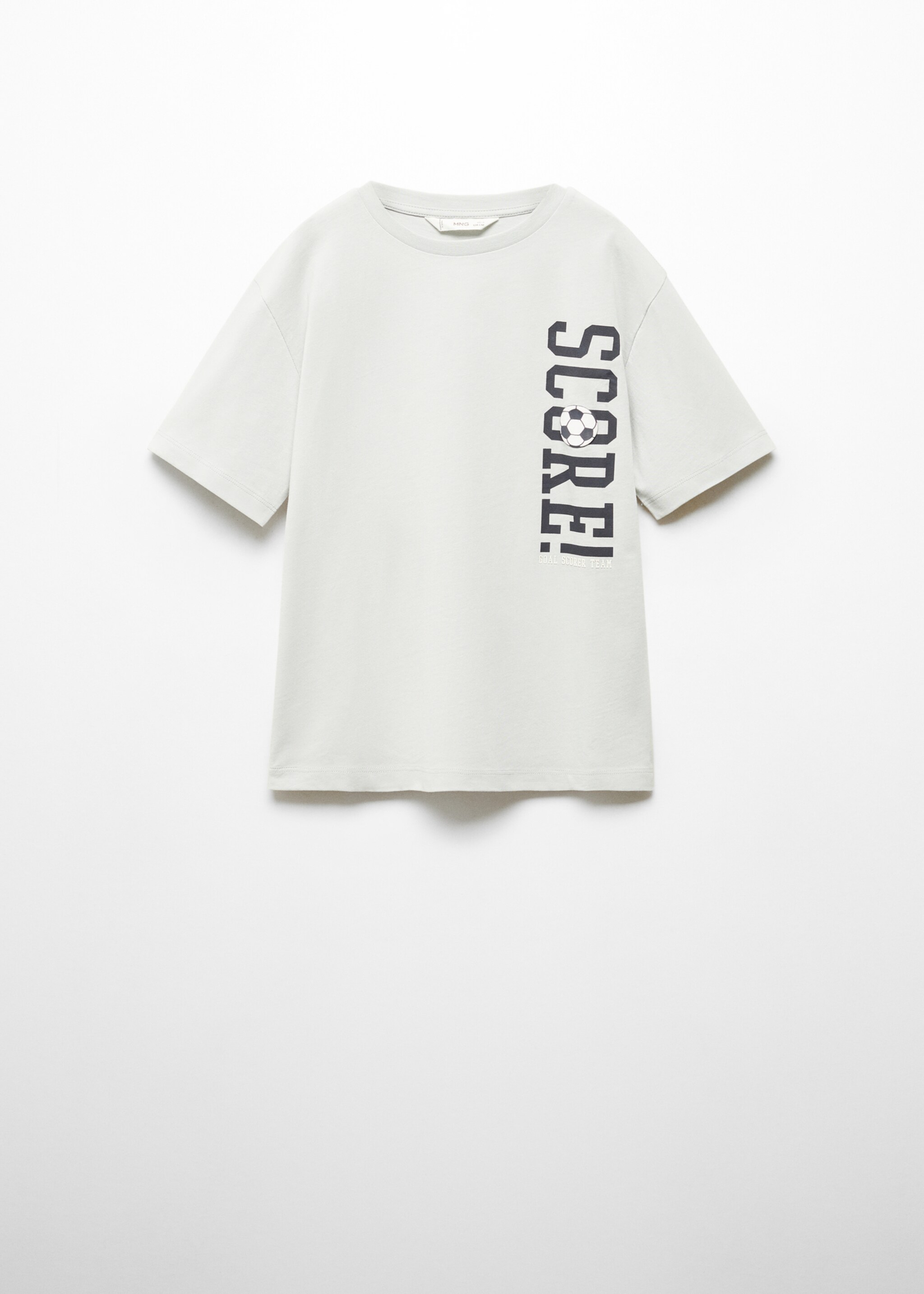 Printed message T-shirt - Article without model, Sky Blue. Ref: 67044463-00.