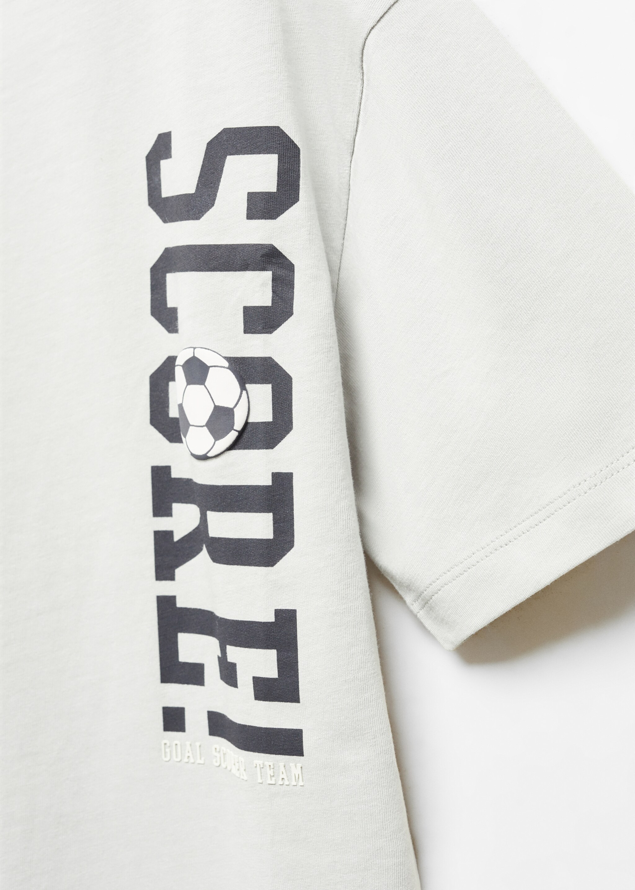 Printed message T-shirt - Details of the article 8, Sky Blue. Ref: 67044463-00.