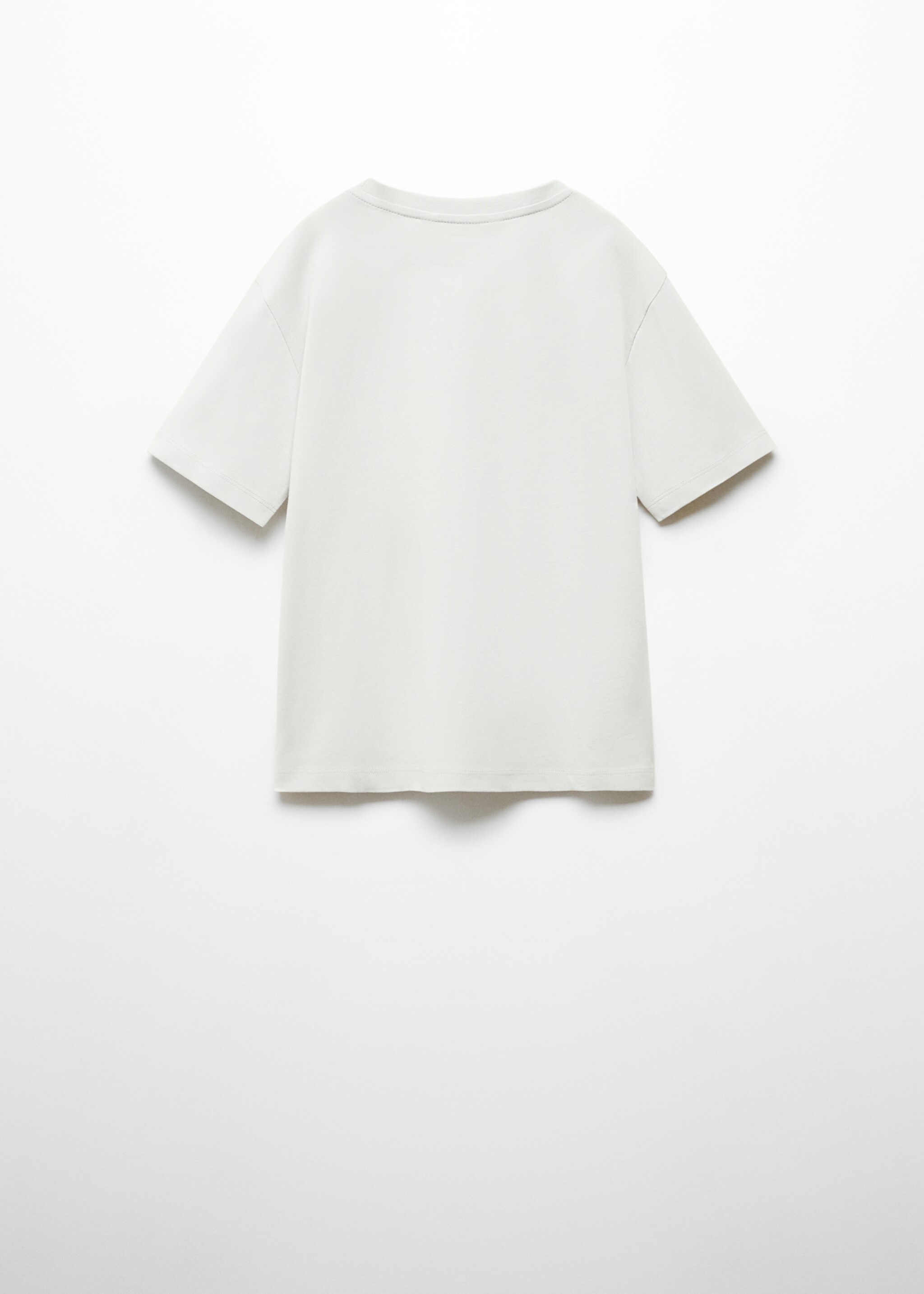 Printed message T-shirt - Reverse of the article, Sky Blue. Ref: 67044463-00.