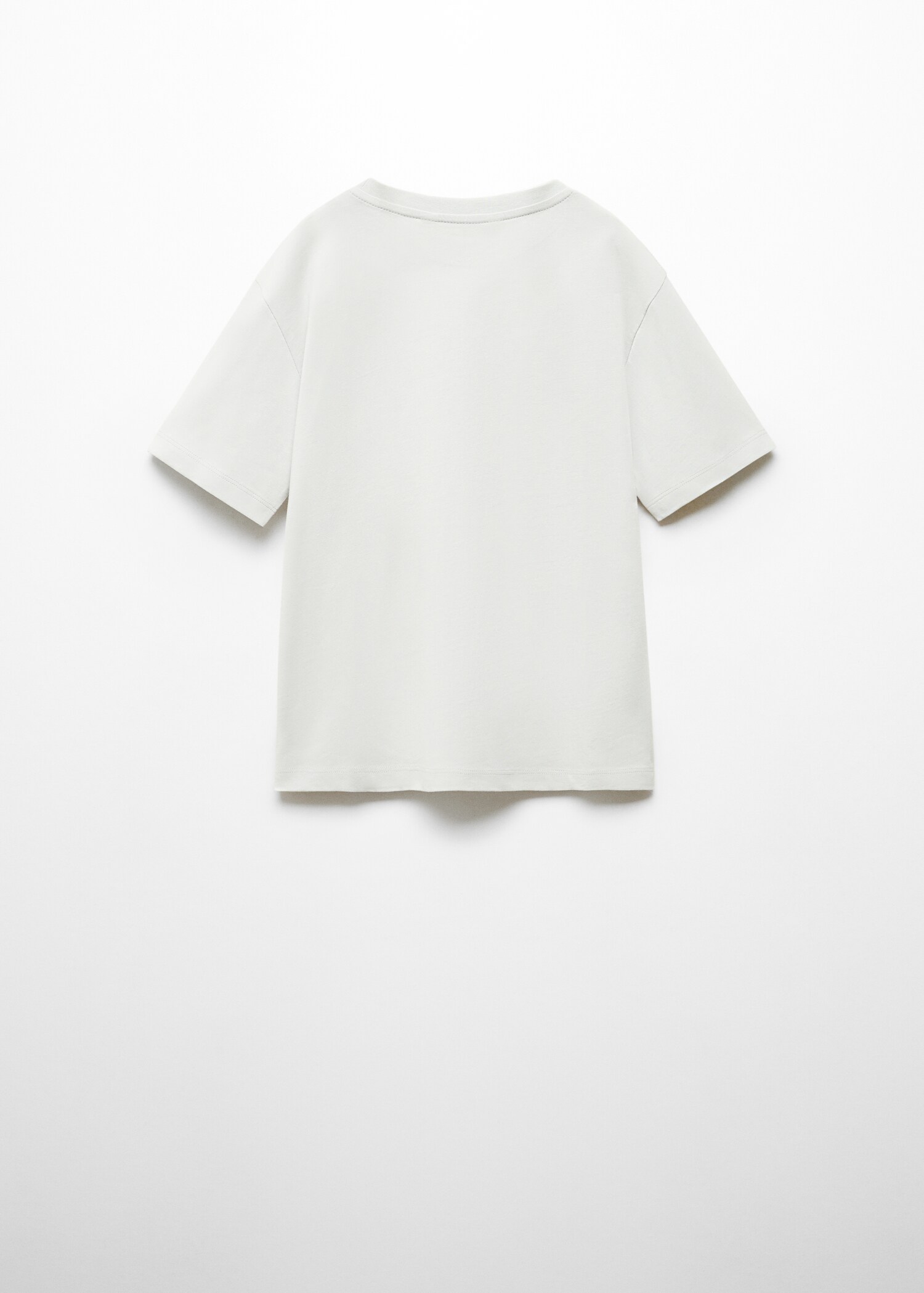 Printed message T-shirt - Reverse of the article