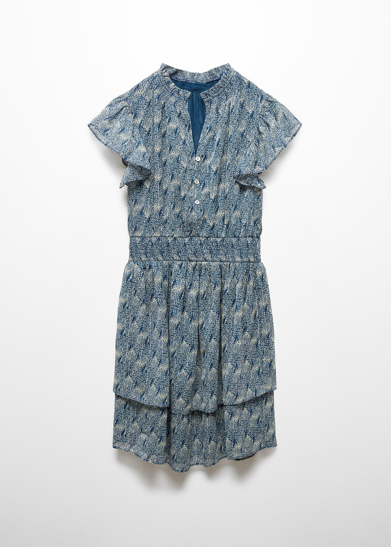 Robe imprimée à volants - Article sans modèle