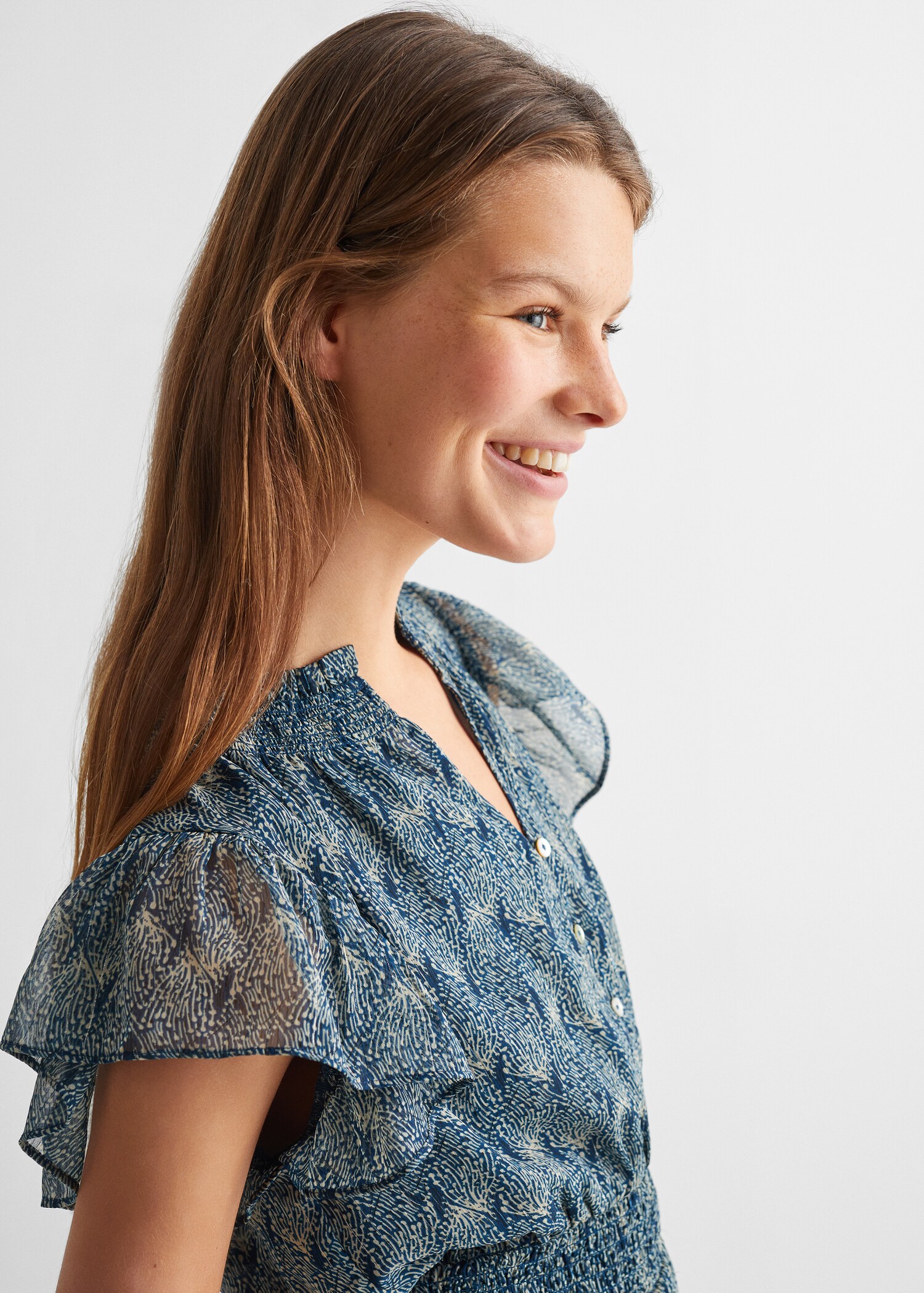 Robe imprimée à volants - Détail de l'article 1