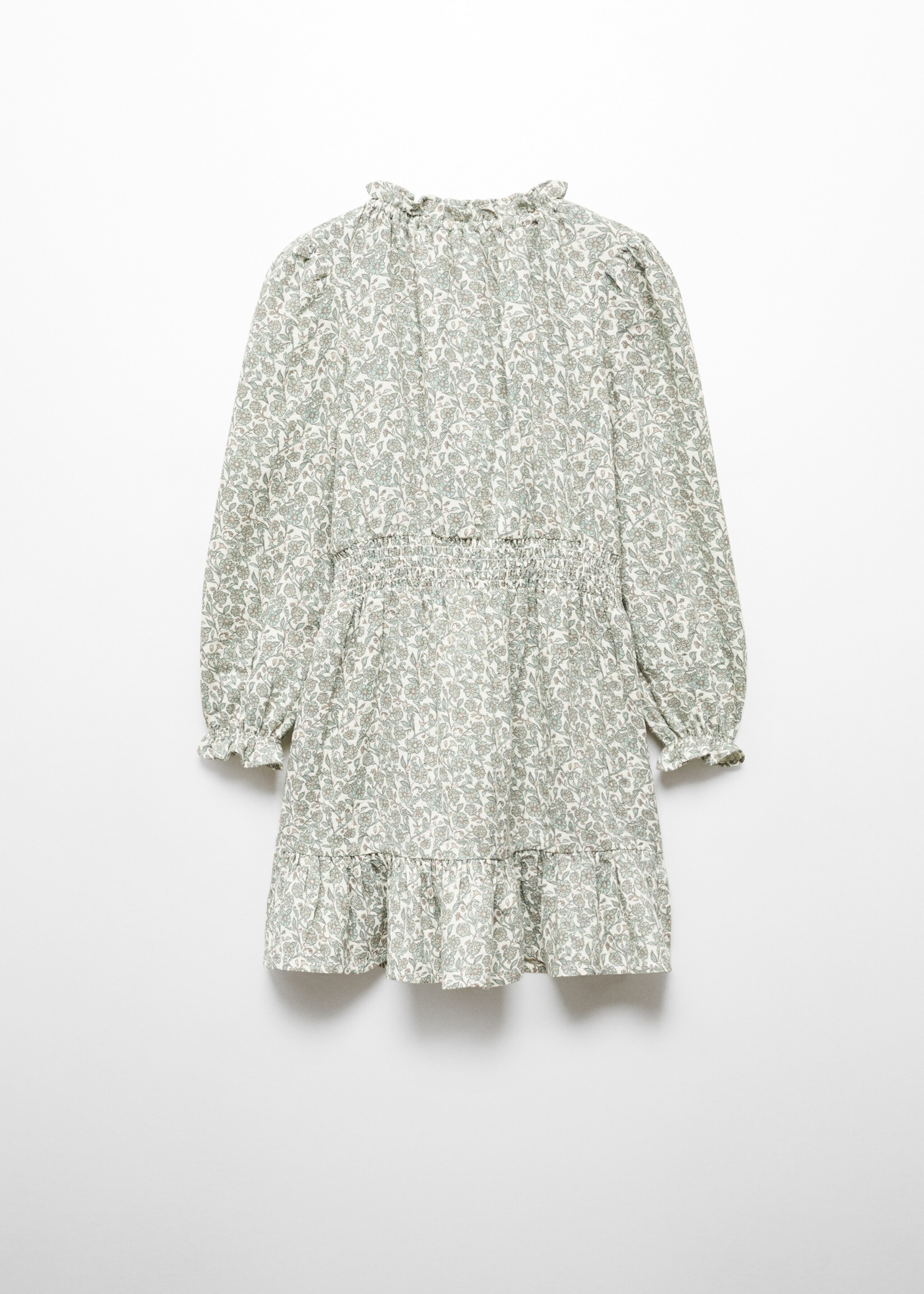 Ruffled printed dress - Reverse of the article