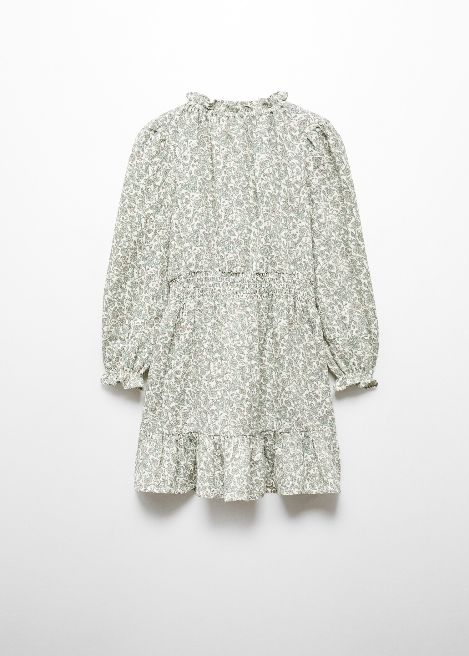 Ruffled printed dress - Reverse of the article