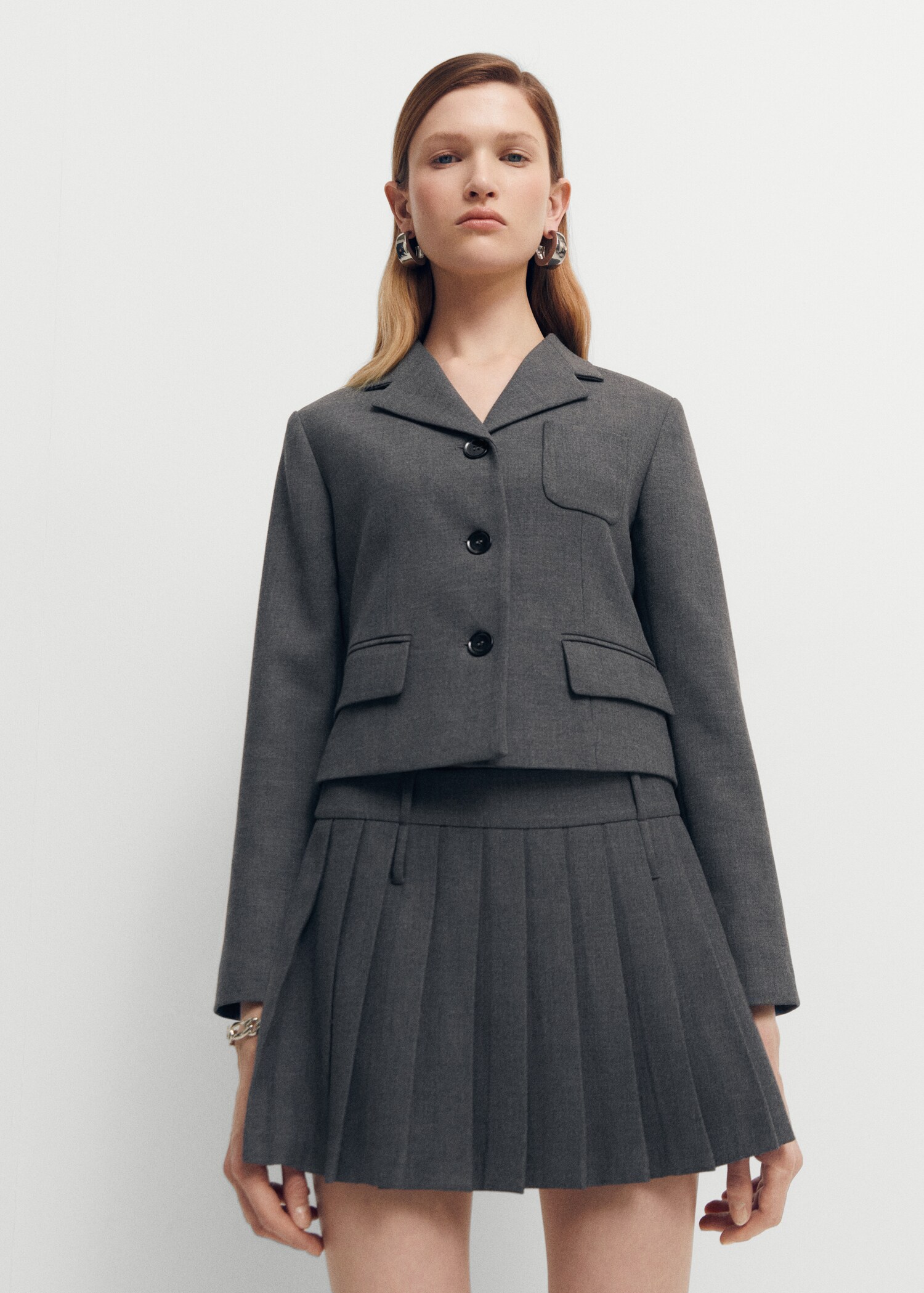 Pleated mini-skirt - Details of the article 1