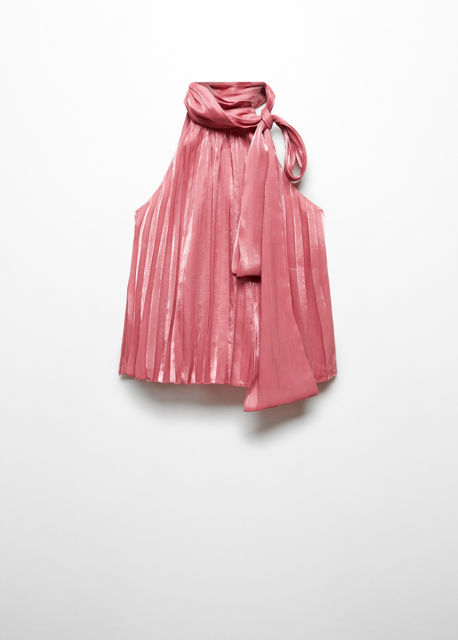 Pleated blouse with bow - Article without model