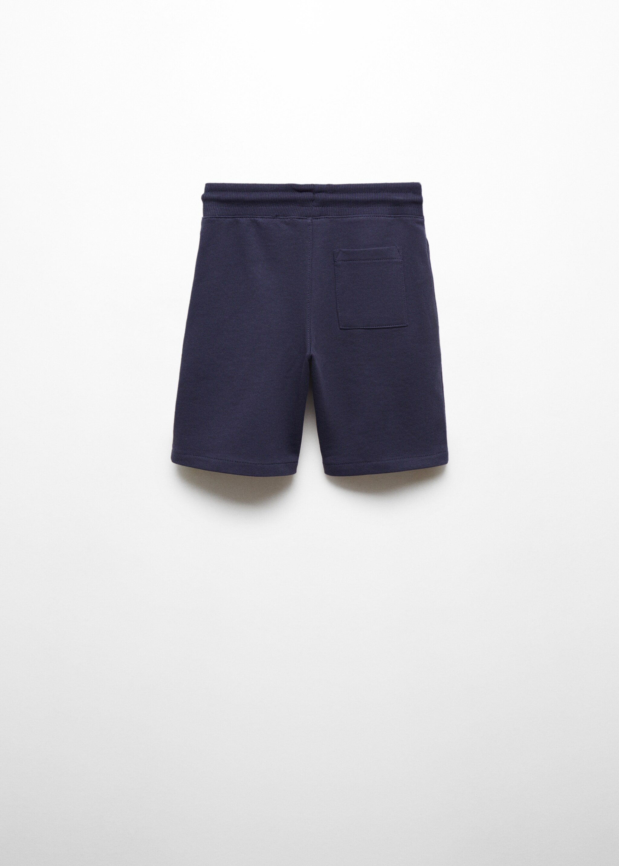 Cotton shorts with elastic waist - Reverse of the article