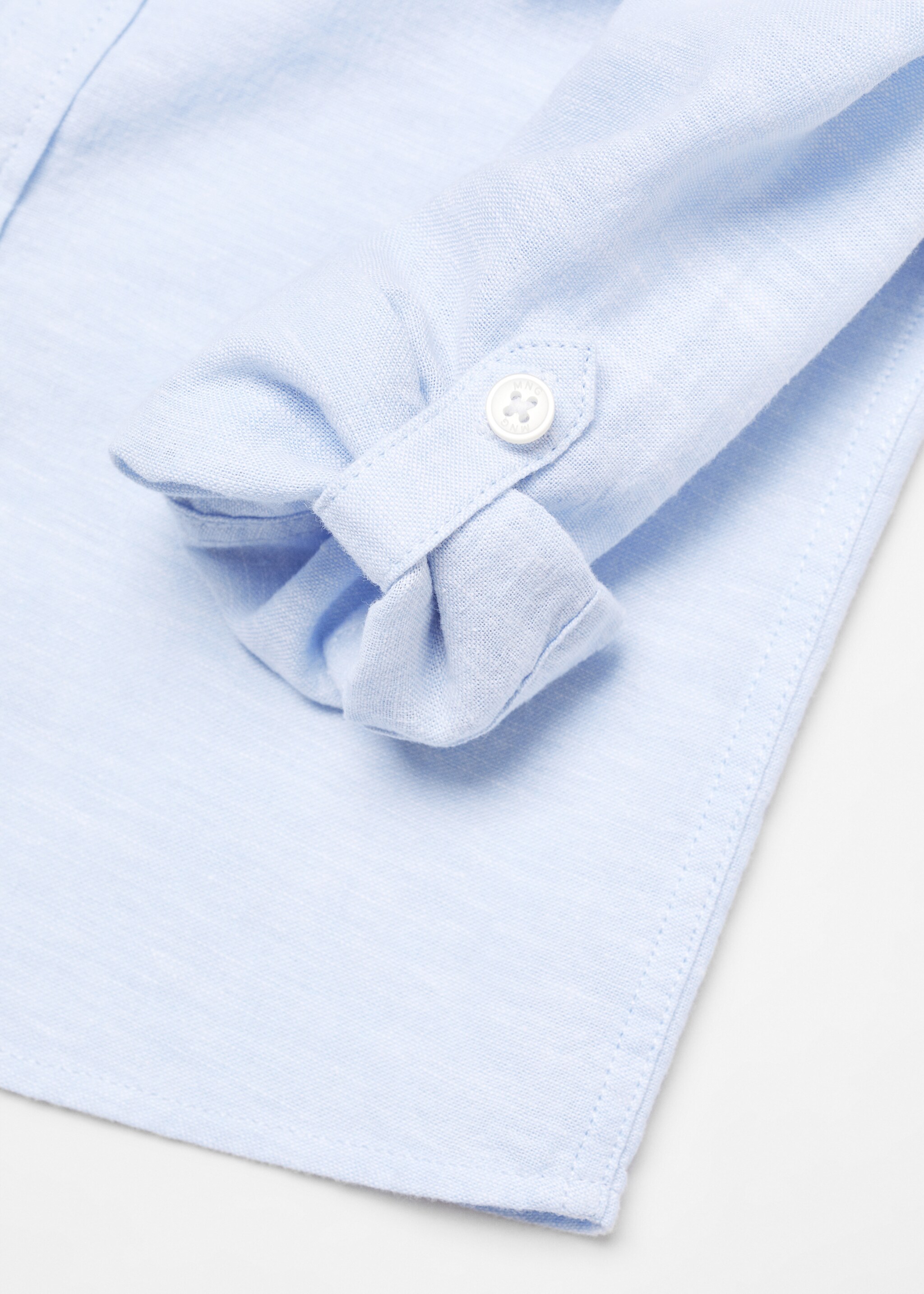 Mao collar linen shirt - Details of the article 0
