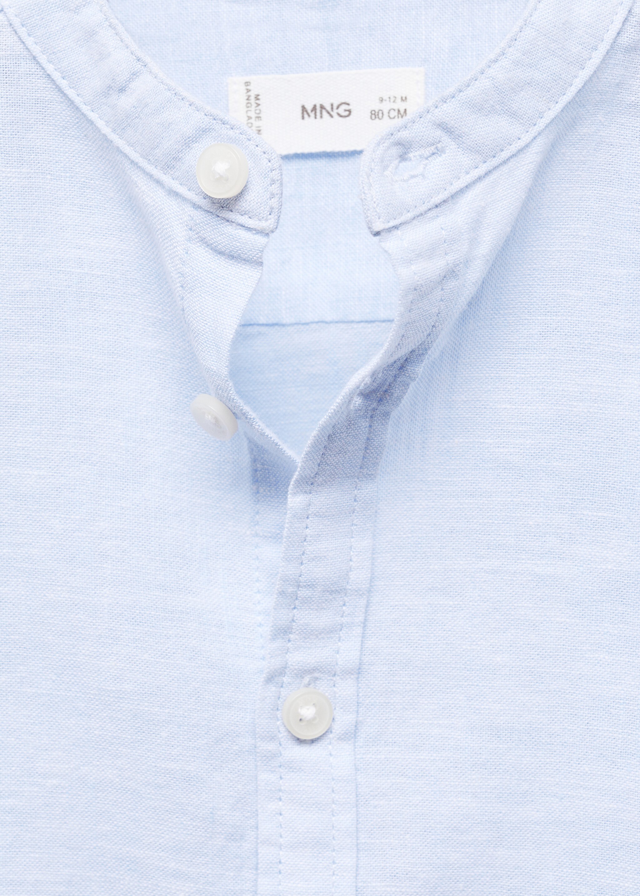 Mao collar linen shirt - Details of the article 8