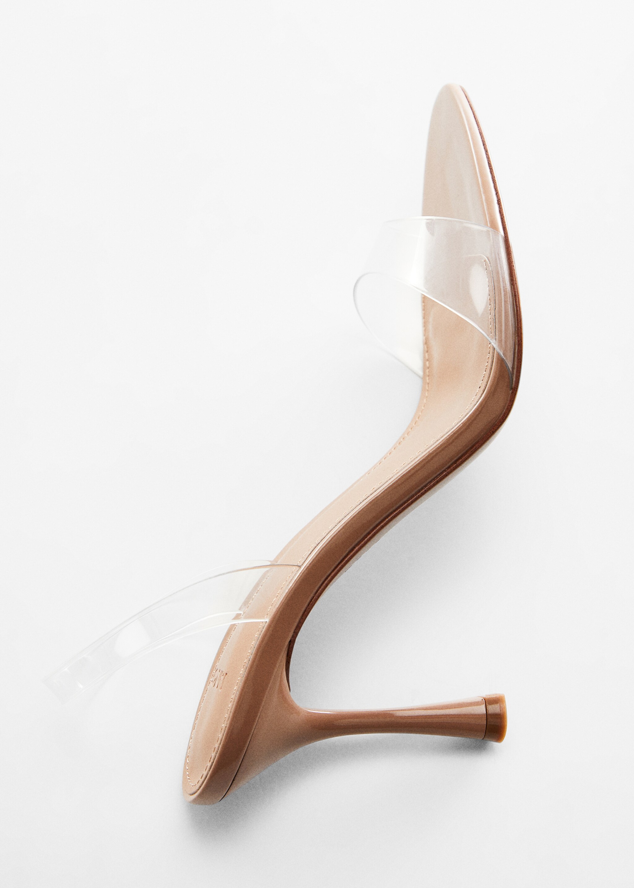Vinyl high sandals - Details of the article 5, Nude. Ref: 67044786-00.