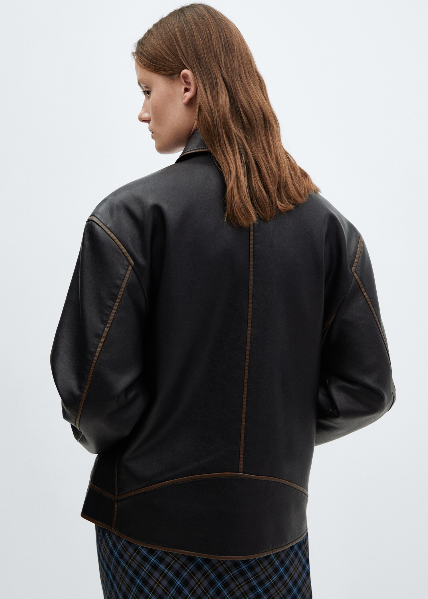 Blouson simili-cuir effet usé - Verso de l’article