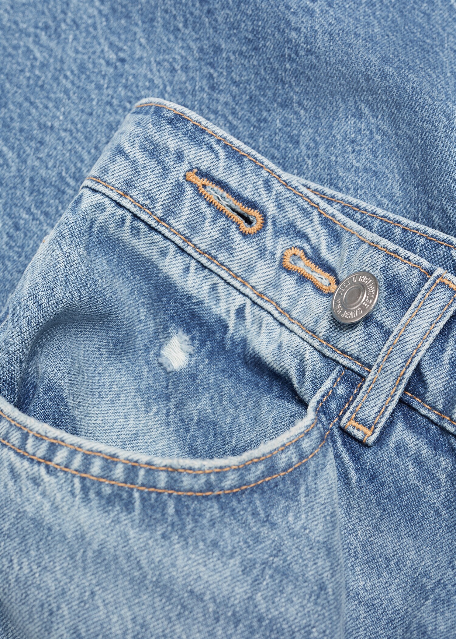 Loose mid-rise wideleg jeans - Details of the article 8