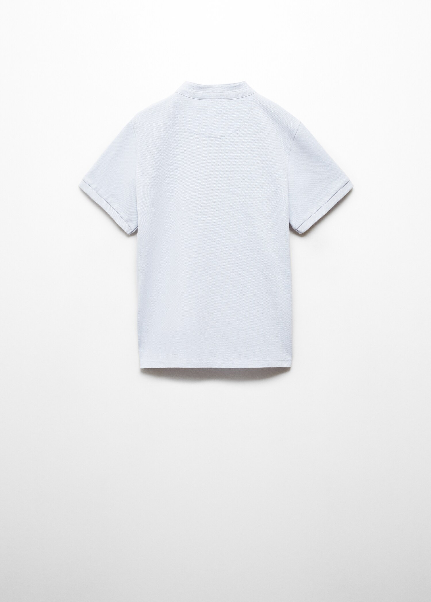 Mao collar cotton polo - Reverse of the article