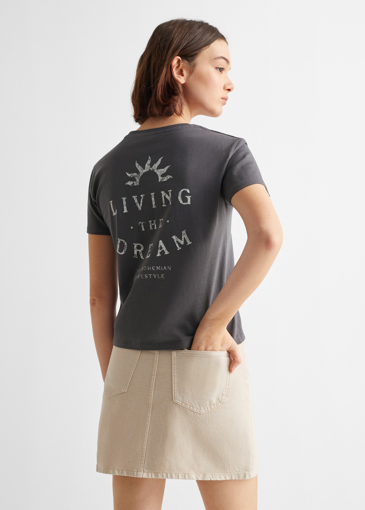 T-shirt coton imprimé - Verso de l’article