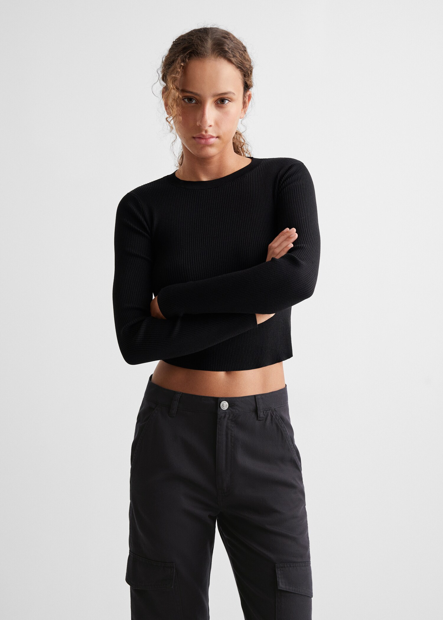 Straight-fit cargo jeans - Medium plane