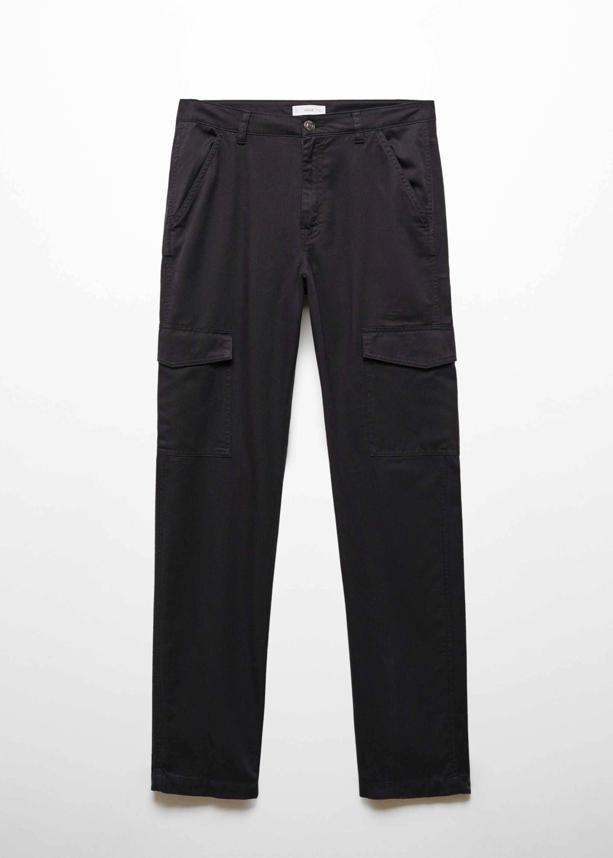 Straight-fit cargo jeans - Article without model, Black. Ref: 67045146-00.