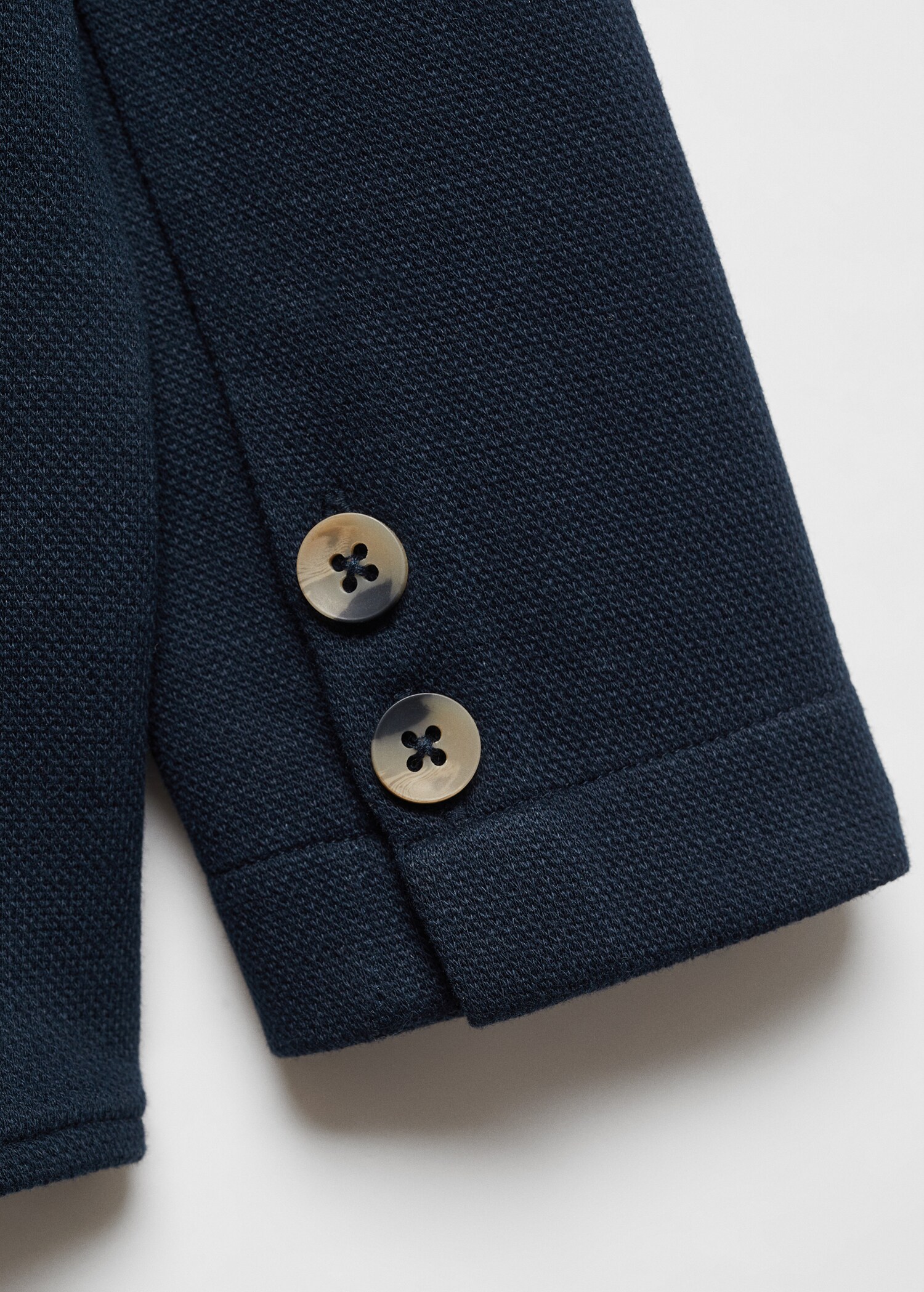 Oblekové sako regular fit s texturou - Detail zboží 0