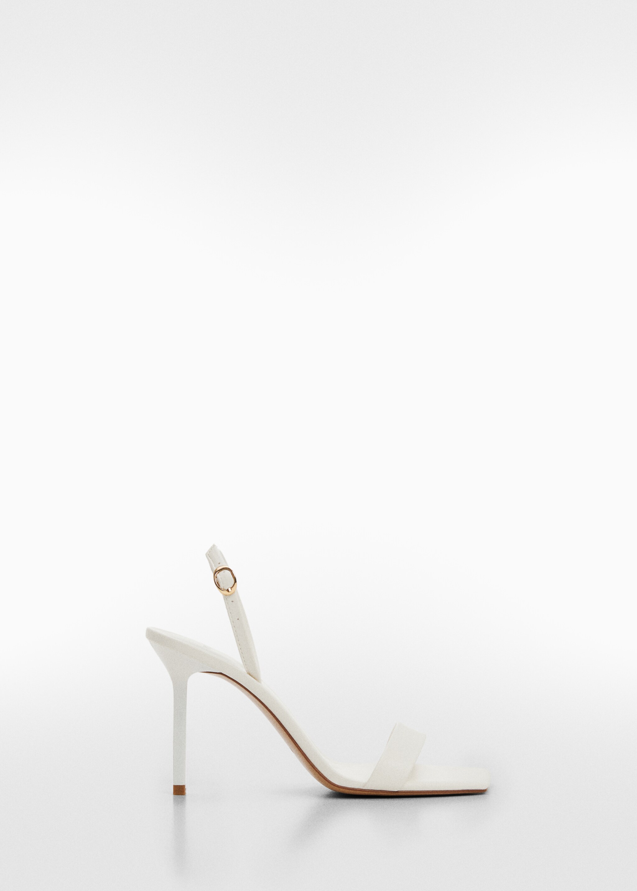 Strappy heeled sandals - Article without model, White. Ref: 67045733-00.