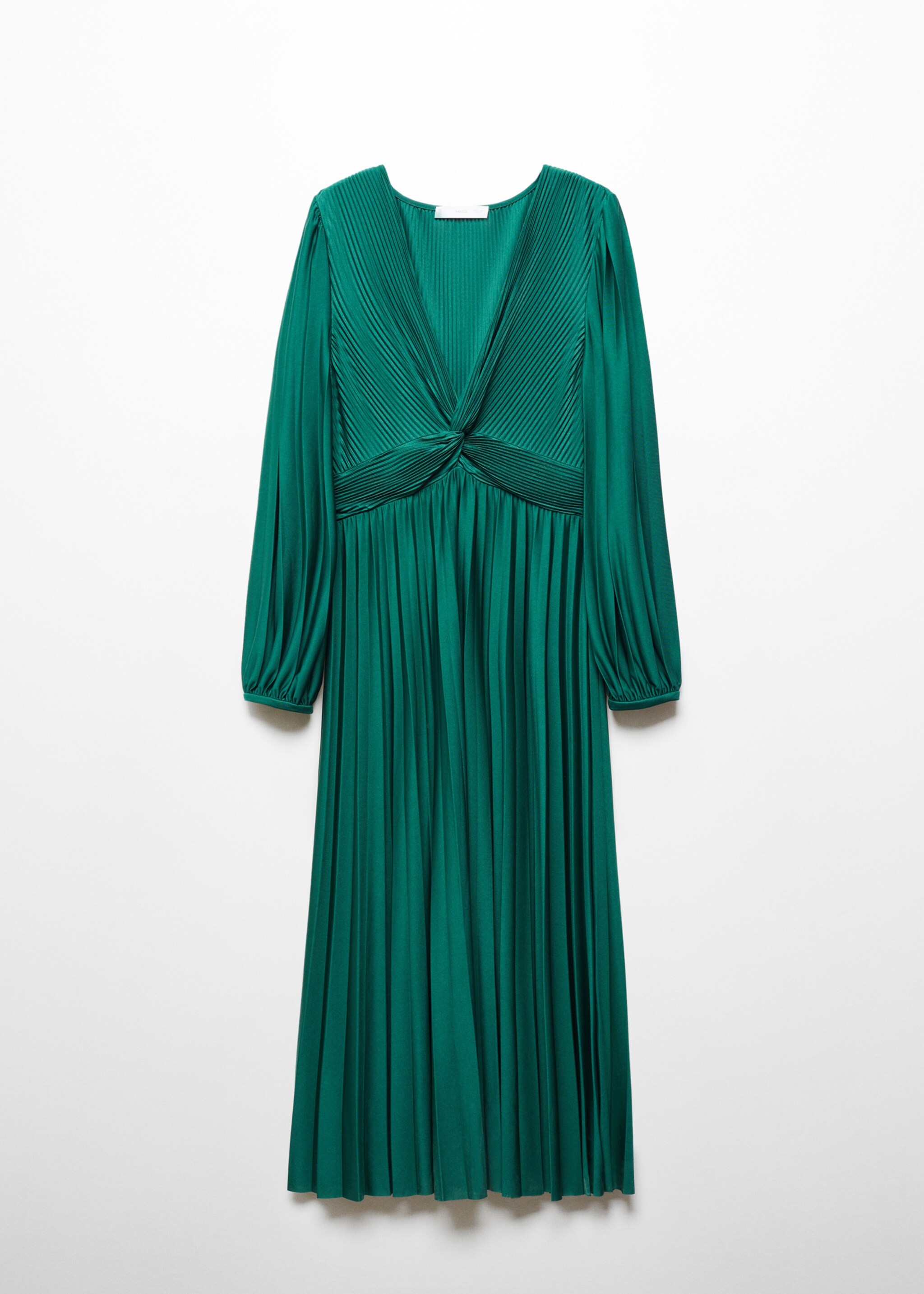 V-neck pleated dress - Article without model