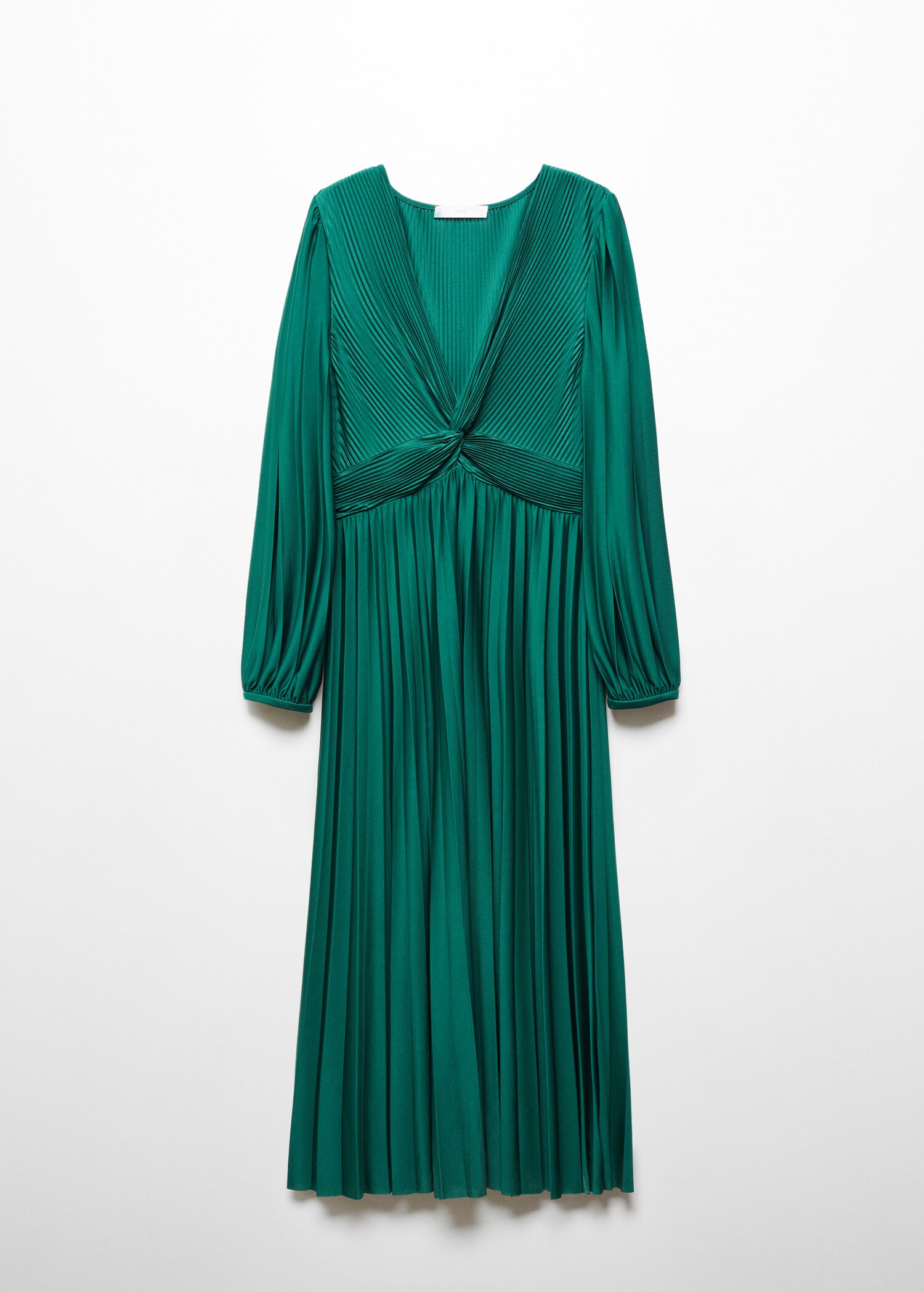 V-neck pleated dress - Article without model