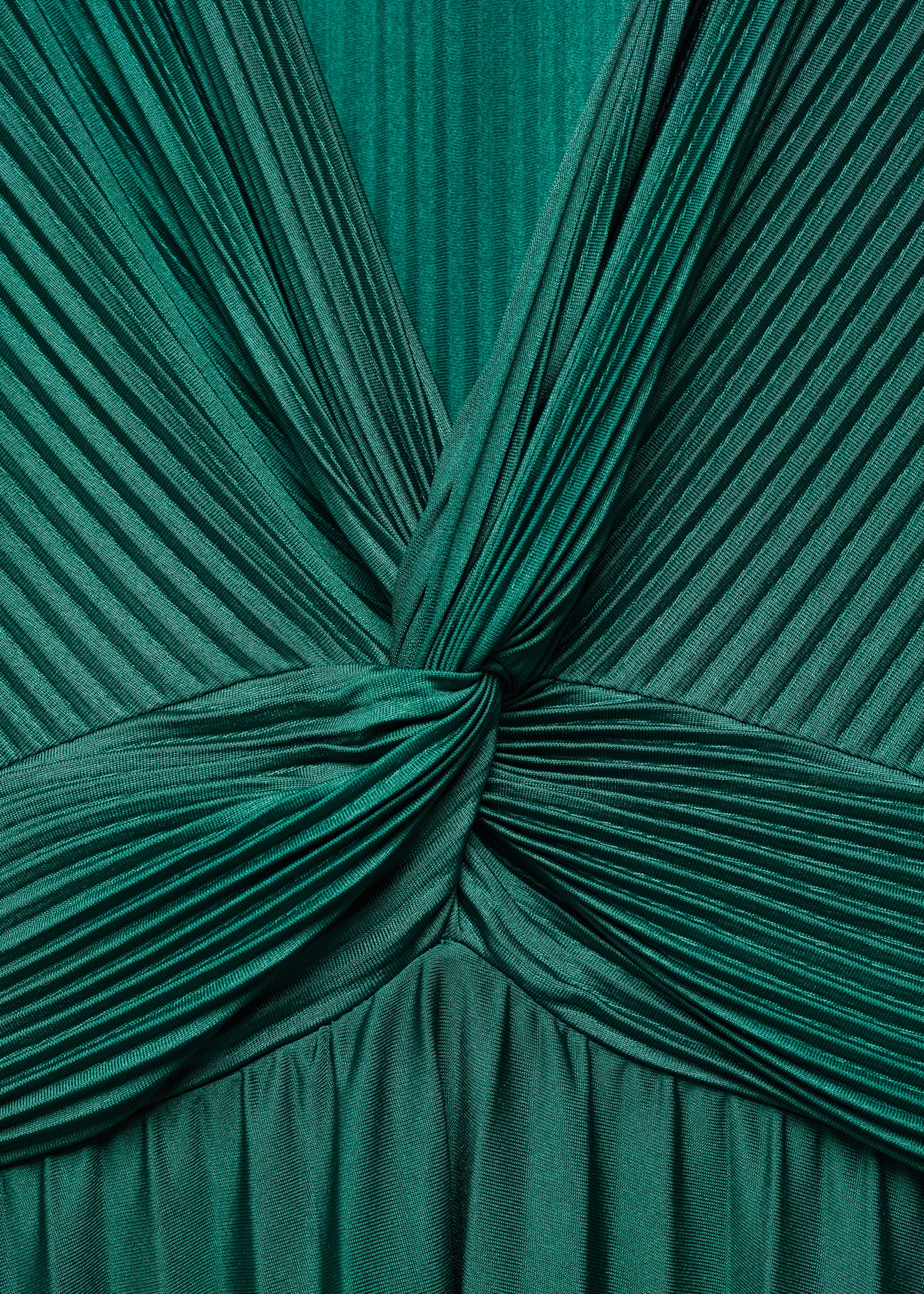 V-neck pleated dress - Details of the article 8