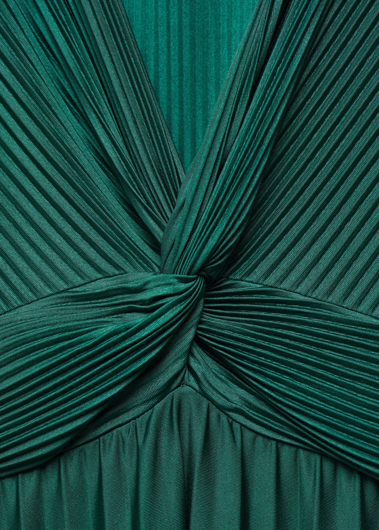 V-neck pleated dress - Details of the article 8