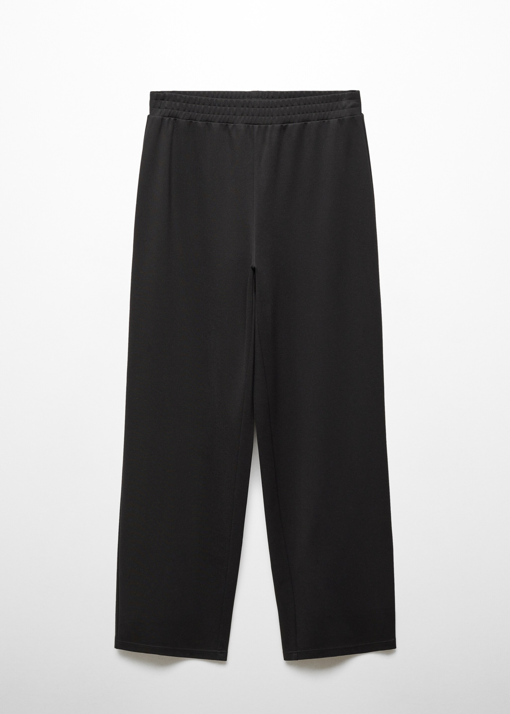 Straight-fit trousers with elastic waist - Article without model