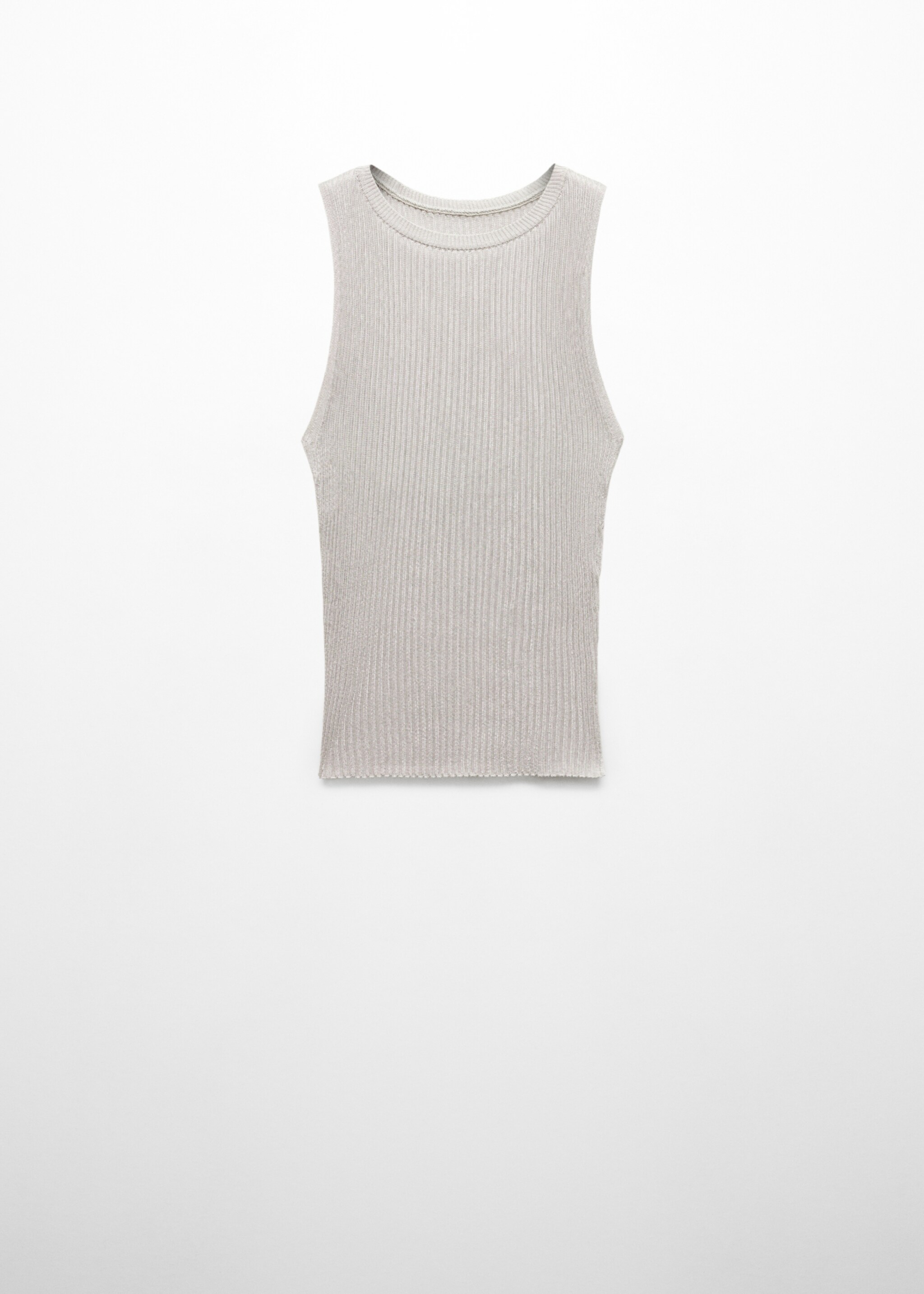 Knitted top with metallic thread - Article without model