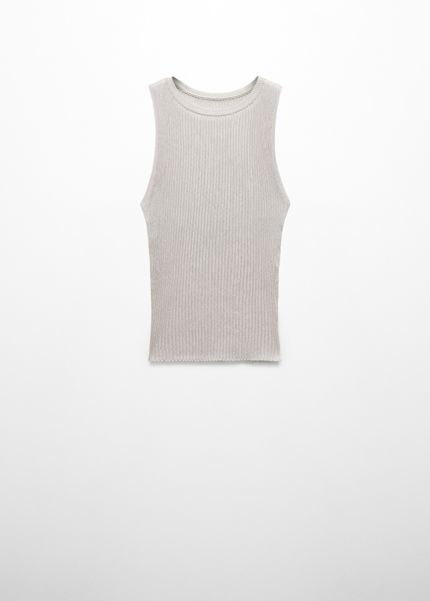 Knitted top with metallic thread - Article without model