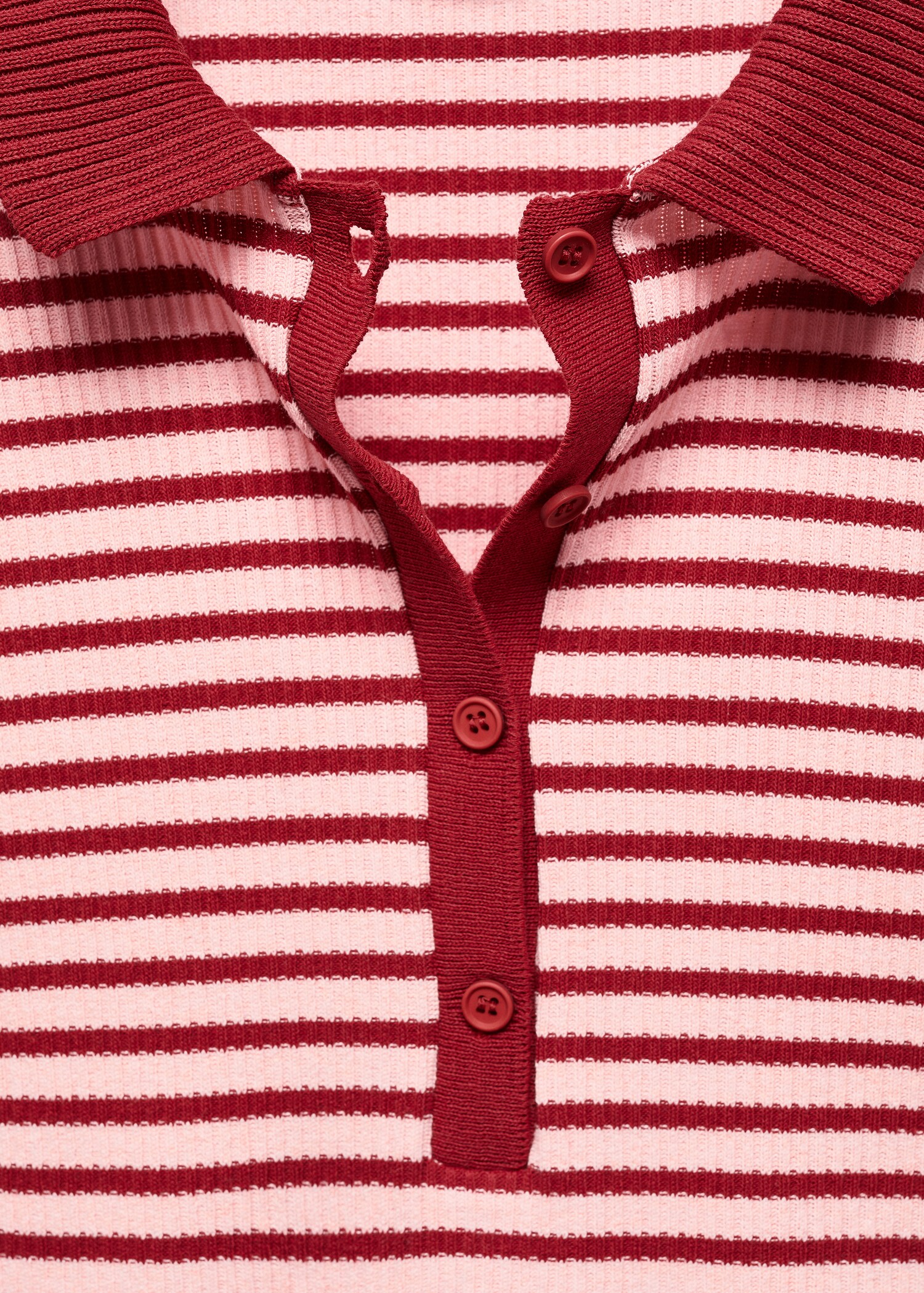 Short-sleeved striped polo shirt - Details of the article 8