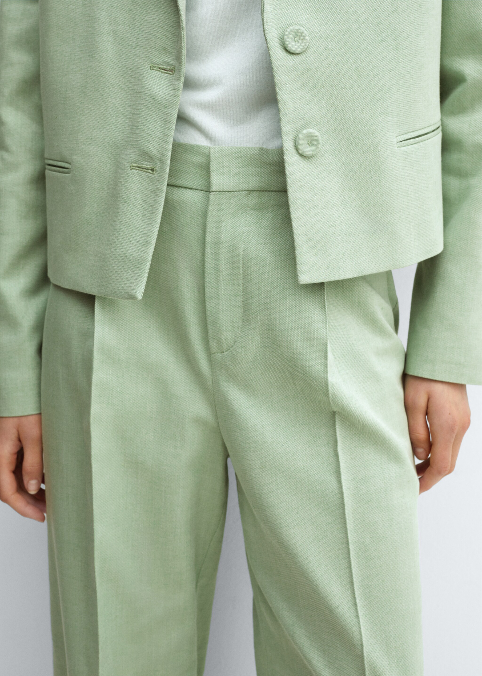 Pantalon costume wideleg à pinces - Détail de l'article 6