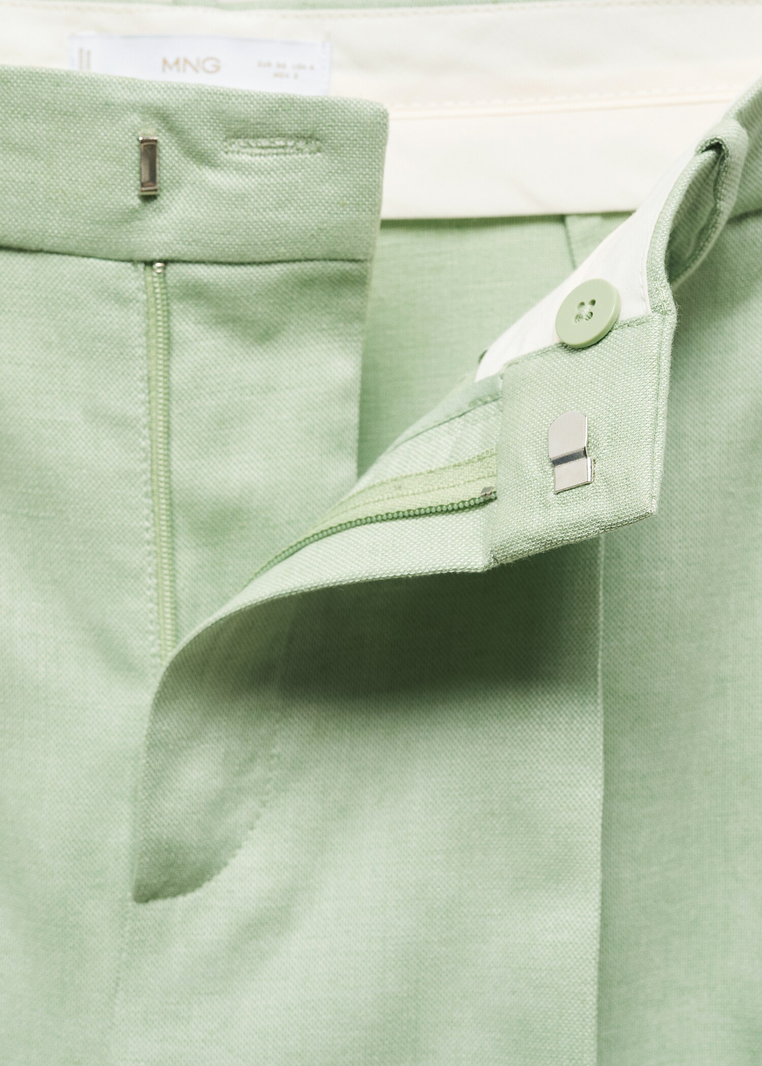 Wideleg-Anzughose mit Bundfalten - Detail des Artikels 8