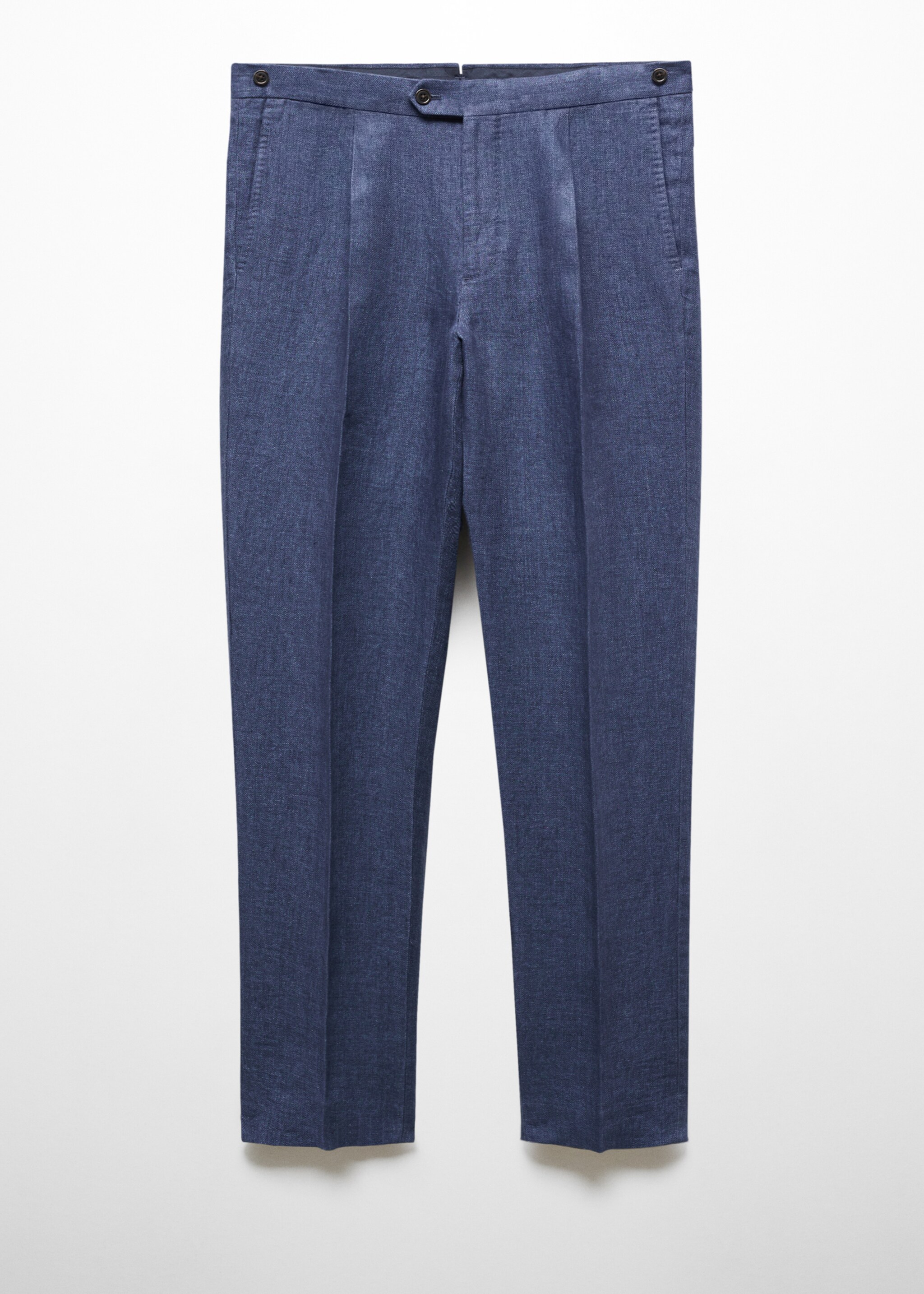 Pantalón traje slim fit 100% lino espiga - Artículo sin modelo