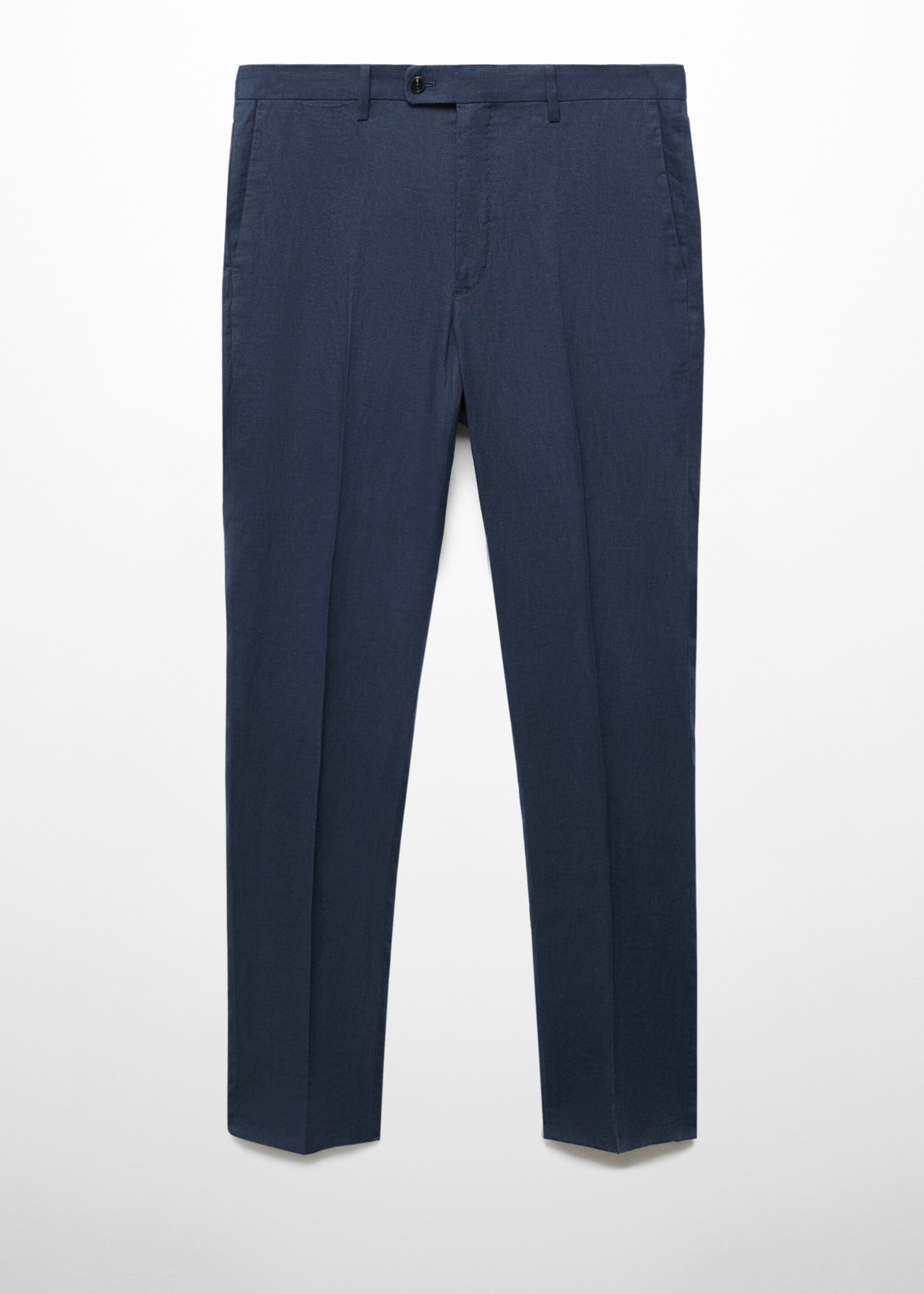 100% linen slim-fit suit trousers - Article without model
