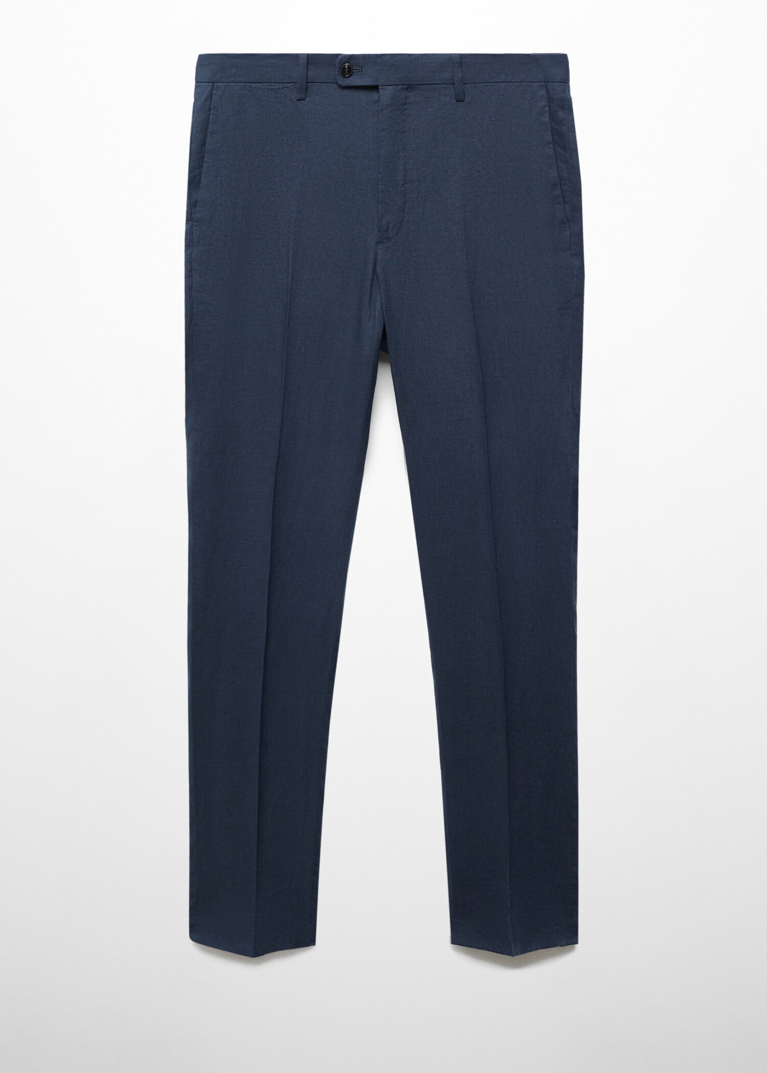 100% linen slim-fit suit trousers - Article without model