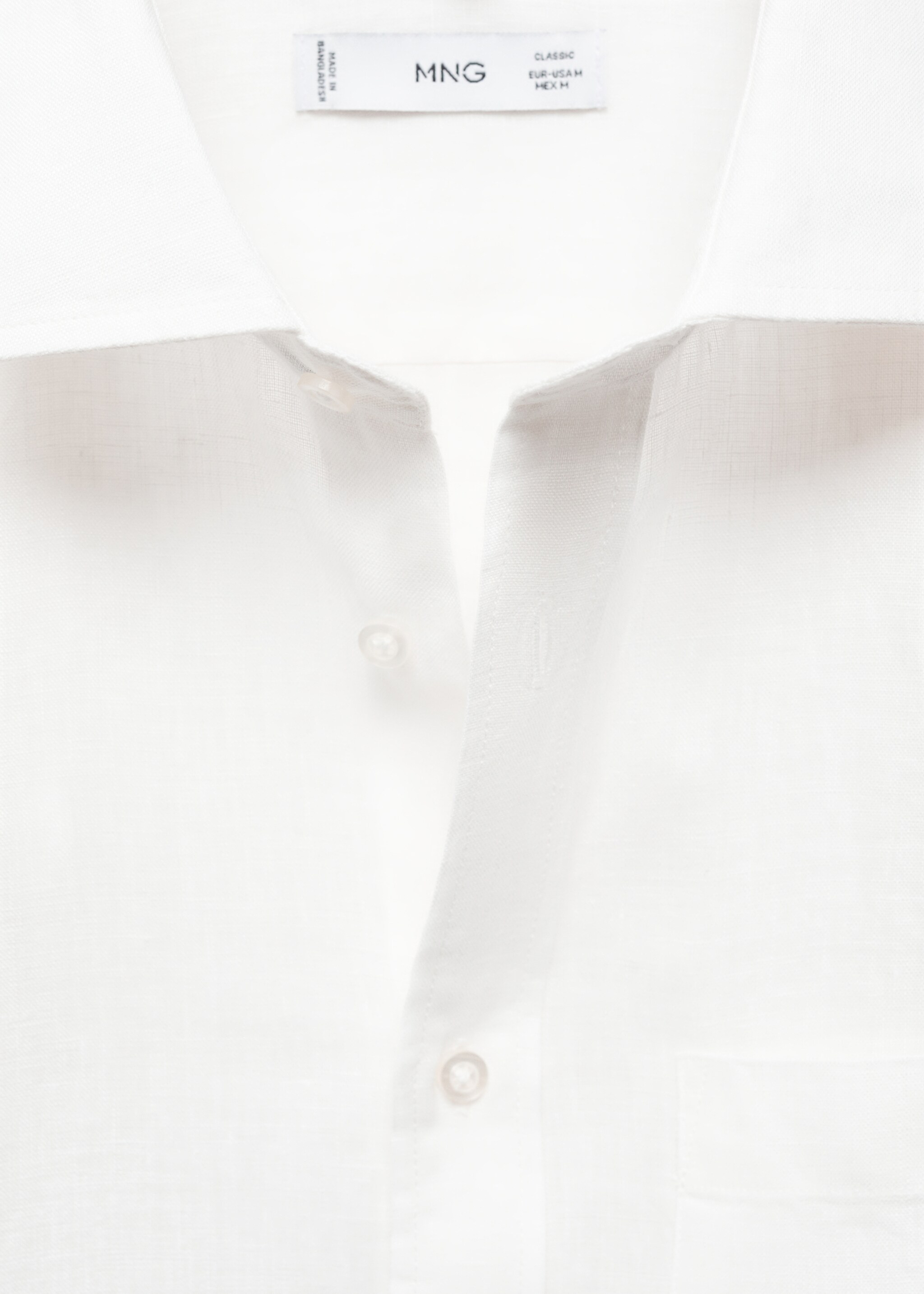 Classic-Fit-Hemd aus 100 % Leinen - Detail des Artikels 8