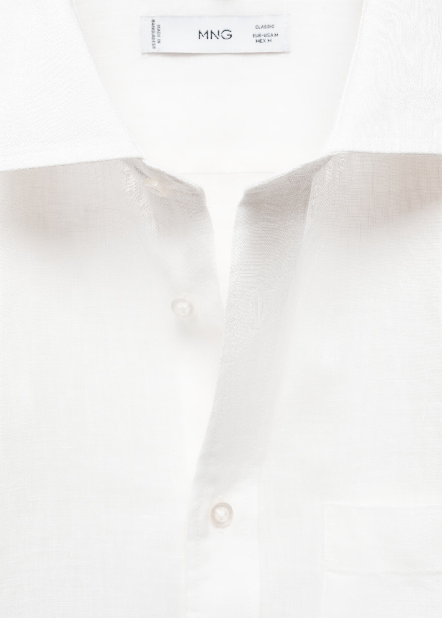 Classic-Fit-Hemd aus 100 % Leinen - Detail des Artikels 8