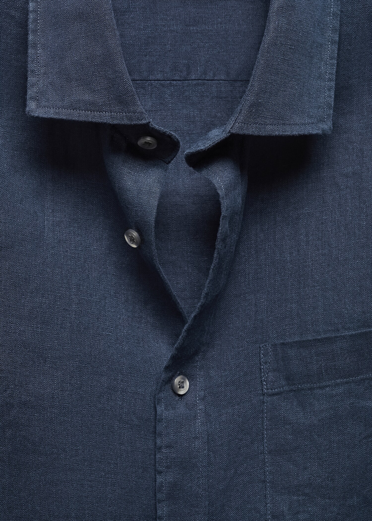 Classic-Fit-Hemd aus 100 % Leinen - Detail des Artikels 8