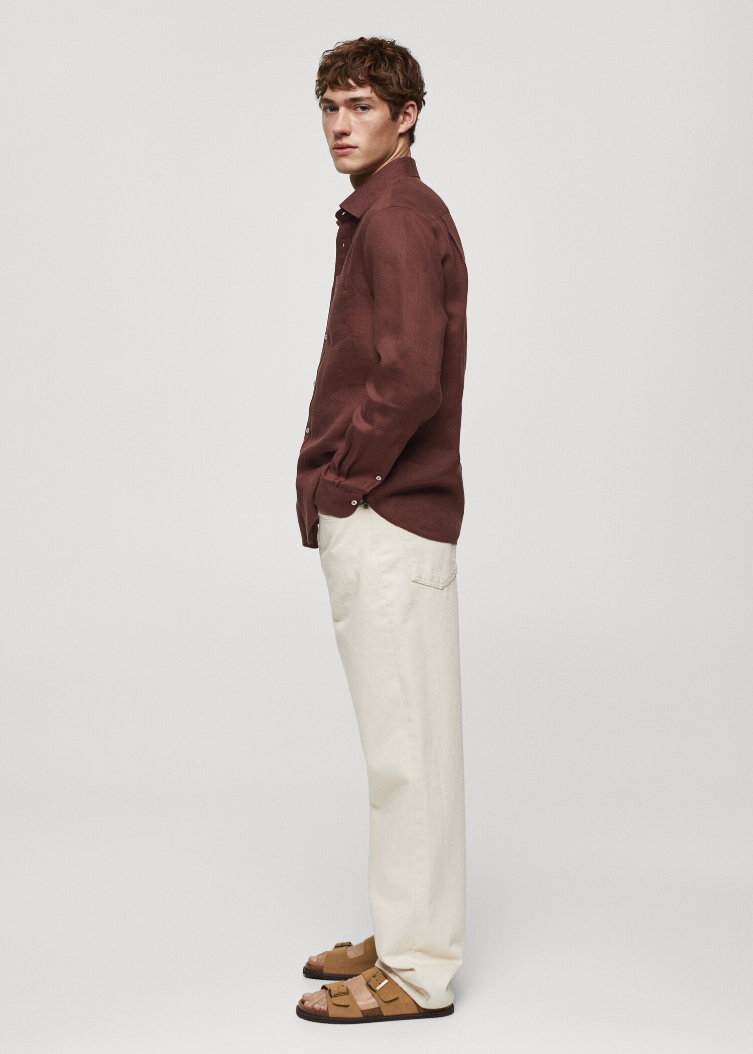 Camisa classic fit 100% lino - Detalle del artículo 1