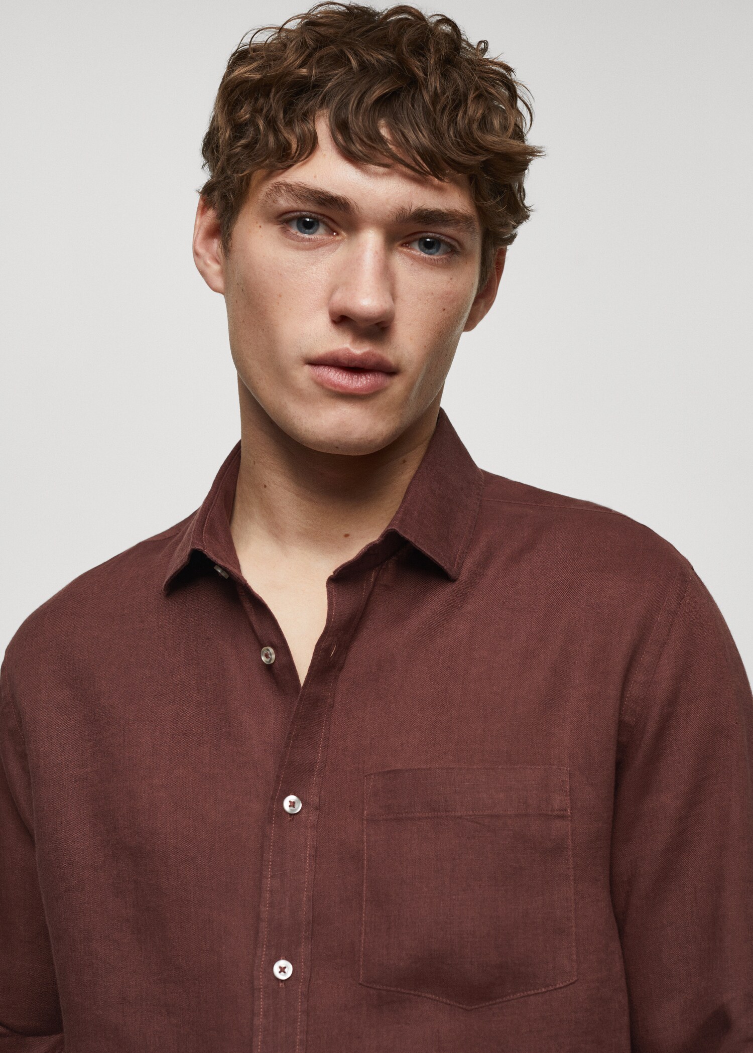 Camisa classic fit 100% lino - Detalle del artículo 2